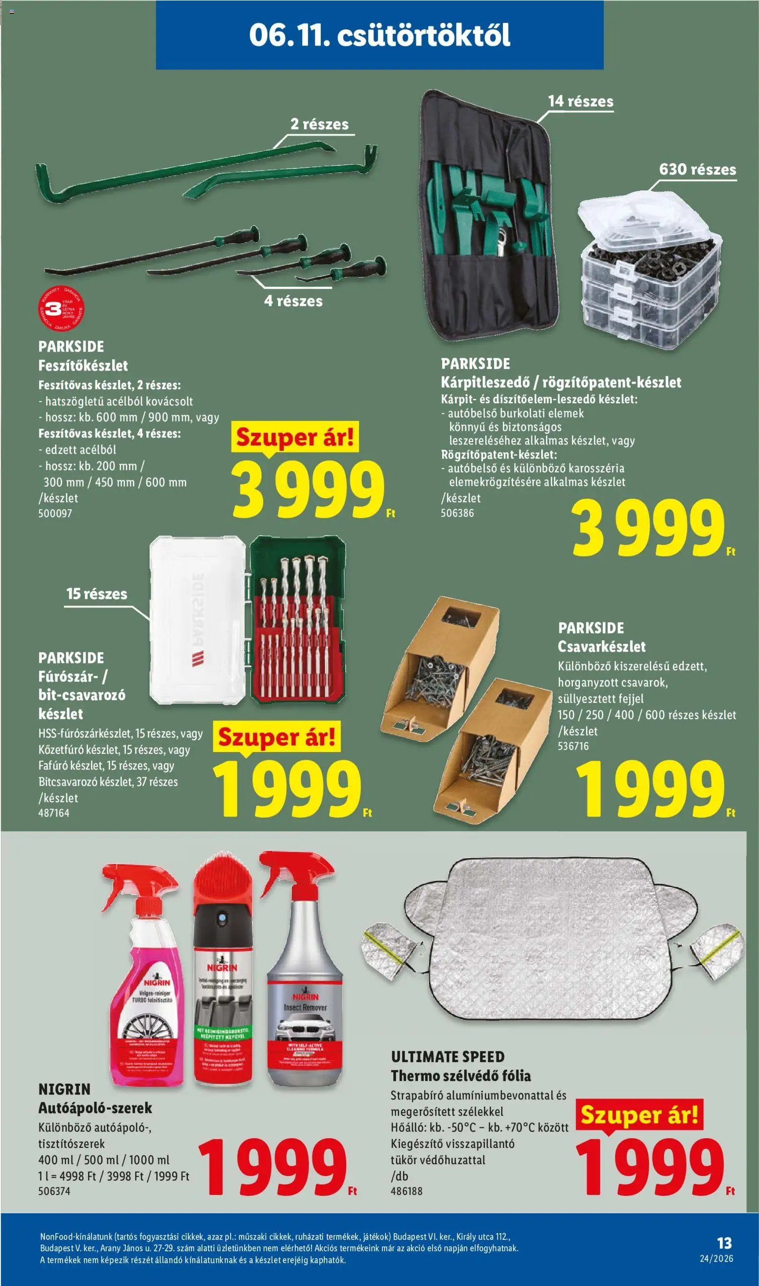 Lidl újság 2026.06.11. Lidl Nonfood kínálatunk