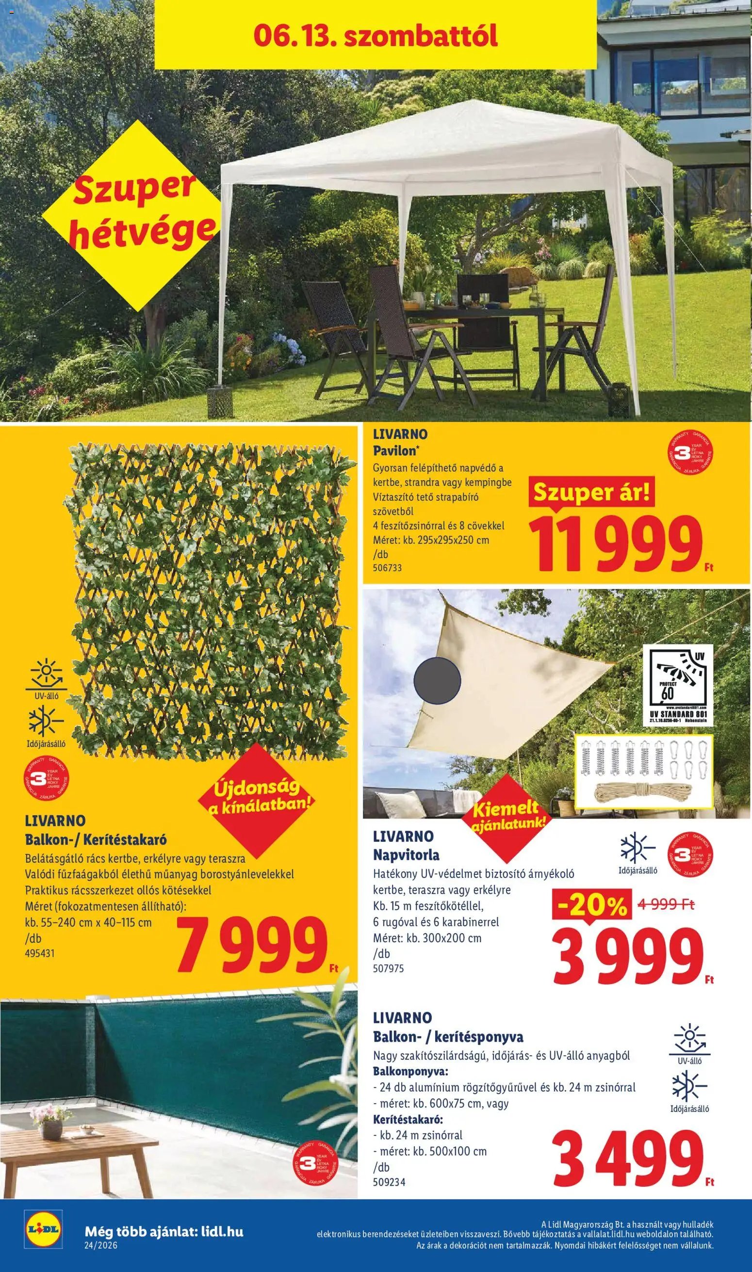 Lidl újság 2026.06.11. Lidl Nonfood kínálatunk