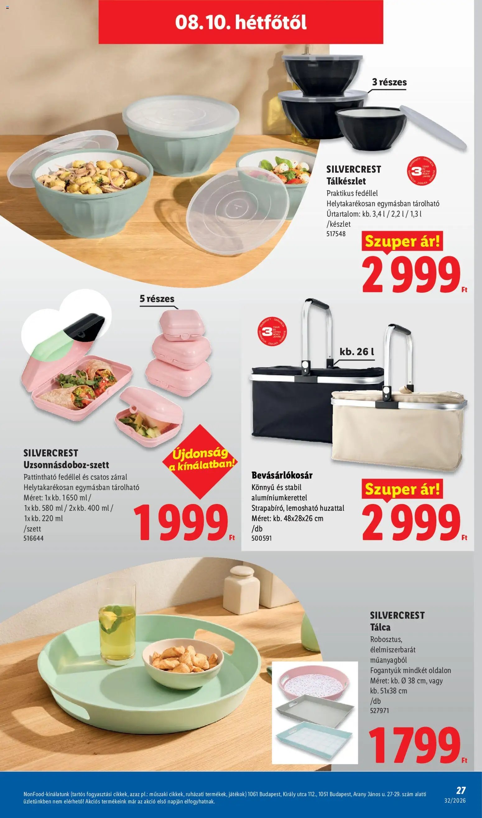 Lidl újság 2026.08.06. Lidl Nonfood kínálatunk
