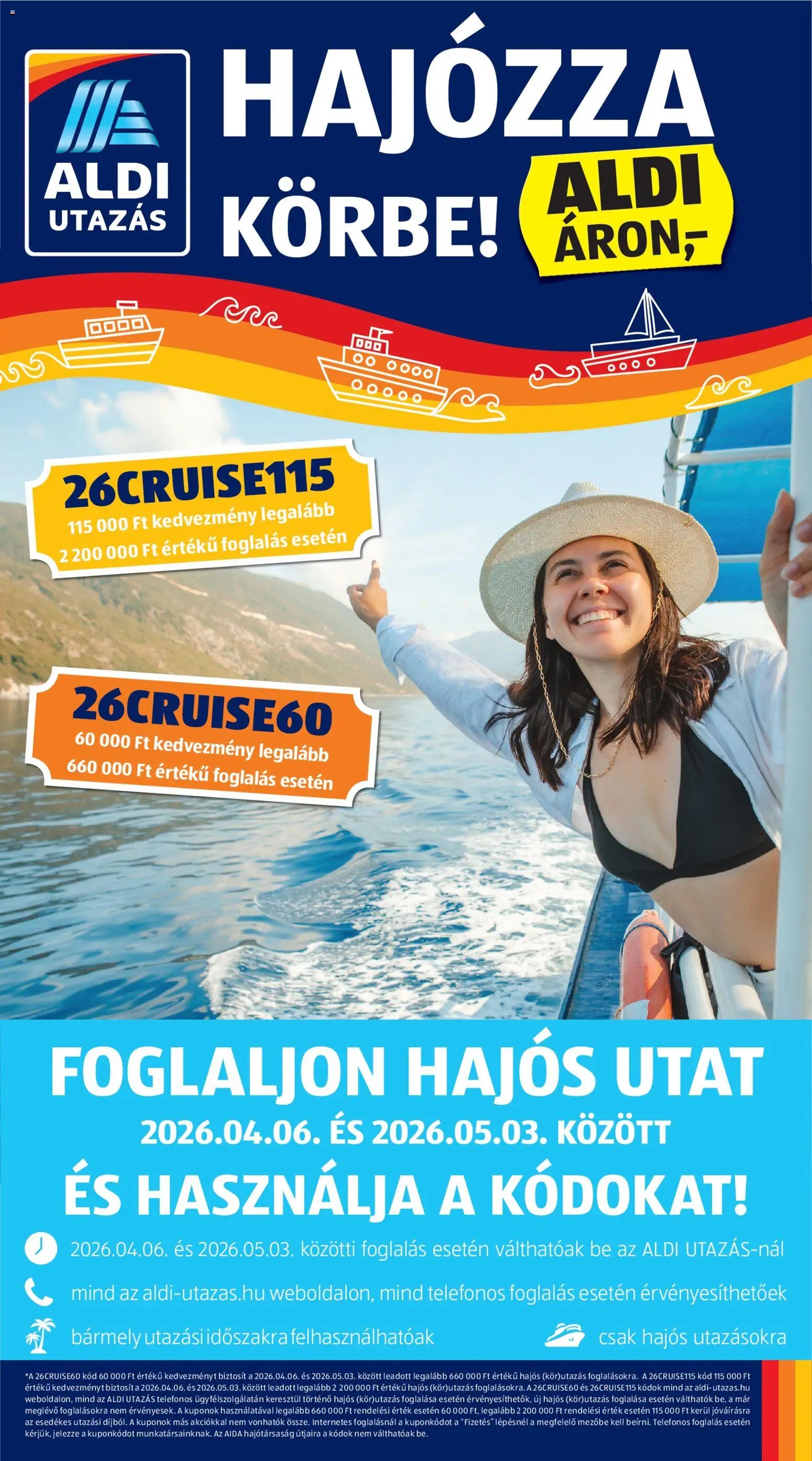 Aldi újság 2026.04.23. Aldi Utazás katalógus (2026-04-23 - 2026-05-29)