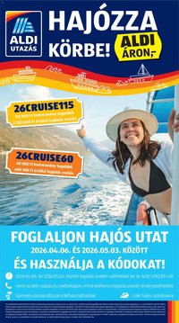 Aldi újság 2026.04.23. Aldi Utazás katalógus (2026-04-23 - 2026-05-29)