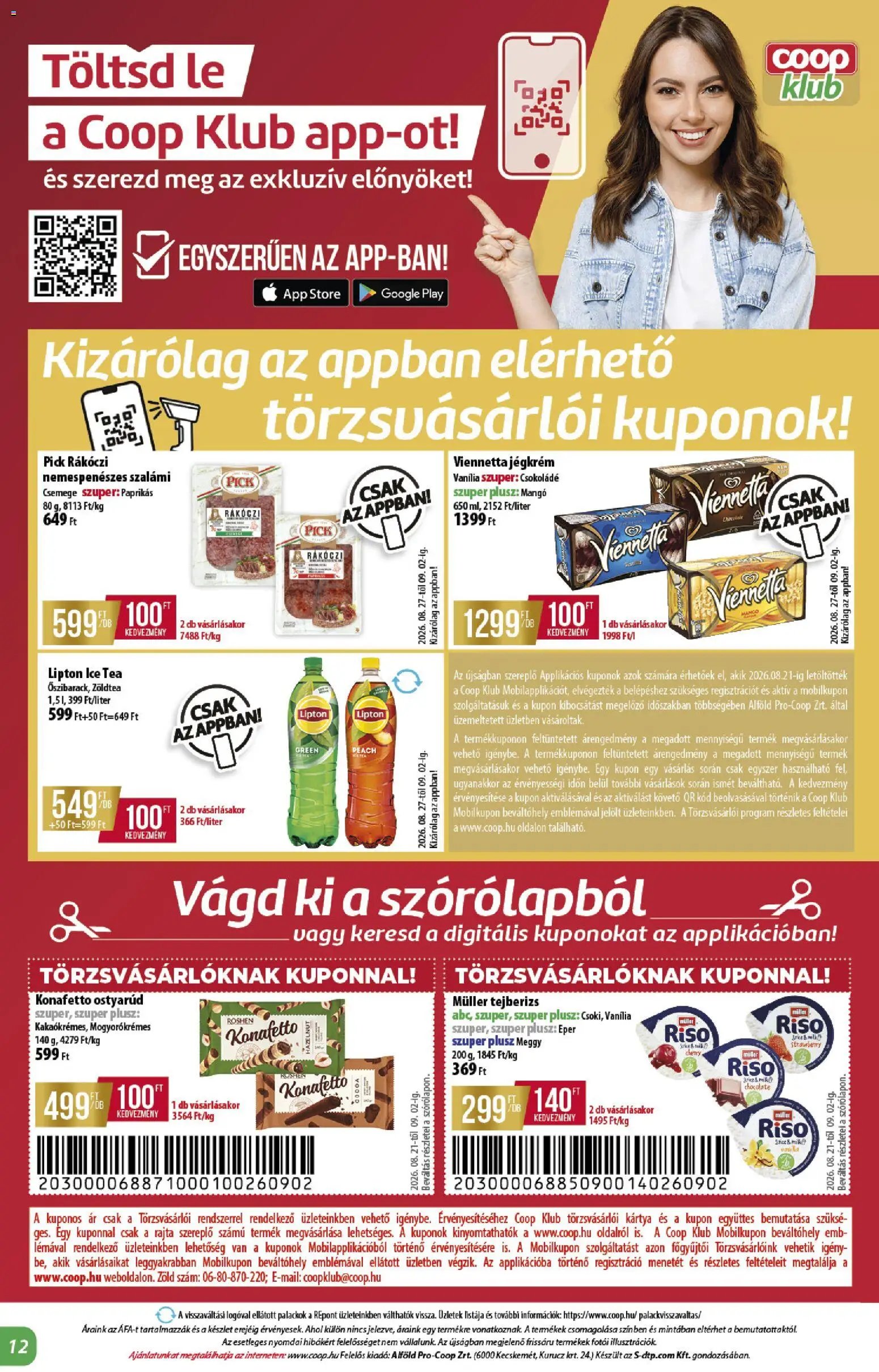 COOP újság 2026.08.27. COOP - Abc & szuper / Alföld Pro-Coop Zrt.