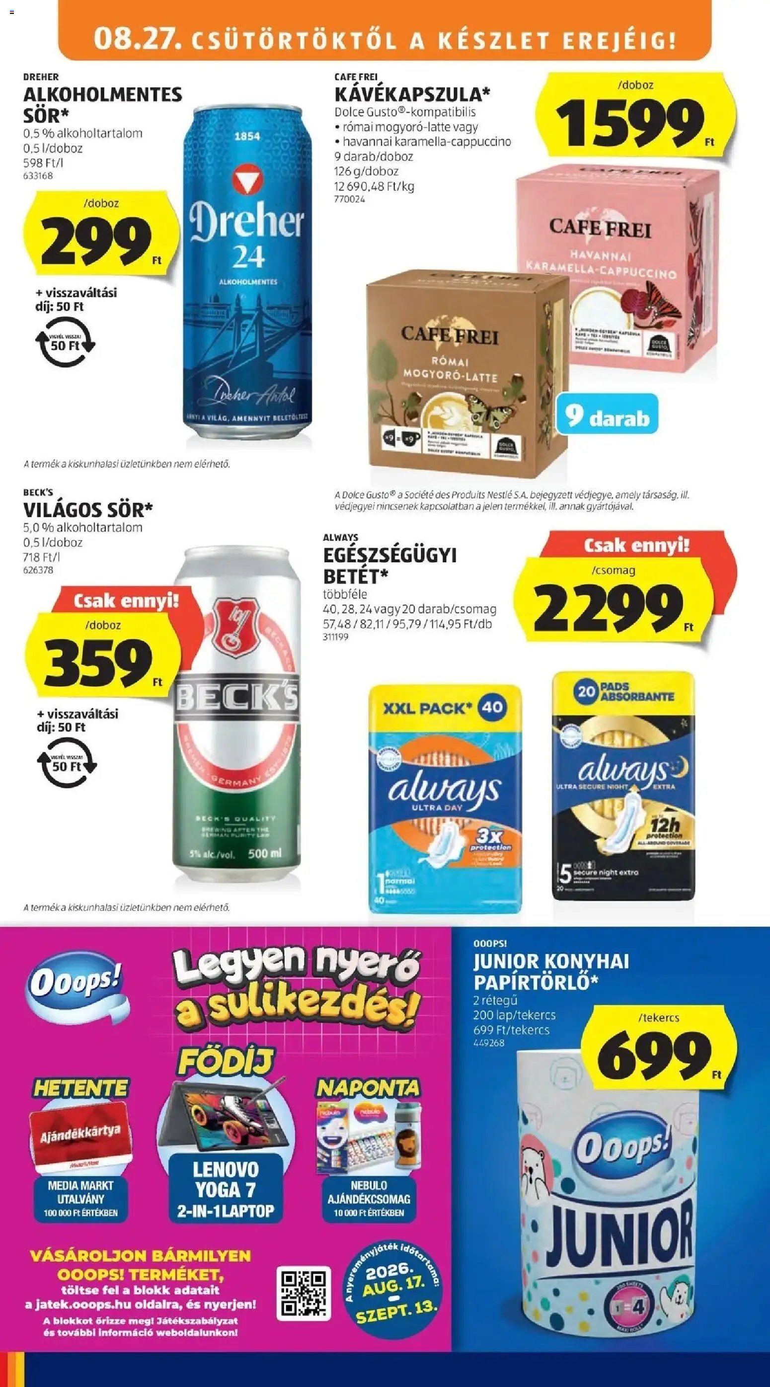 Aldi újság 2026.08.22. Aldi aktuális akciós újság