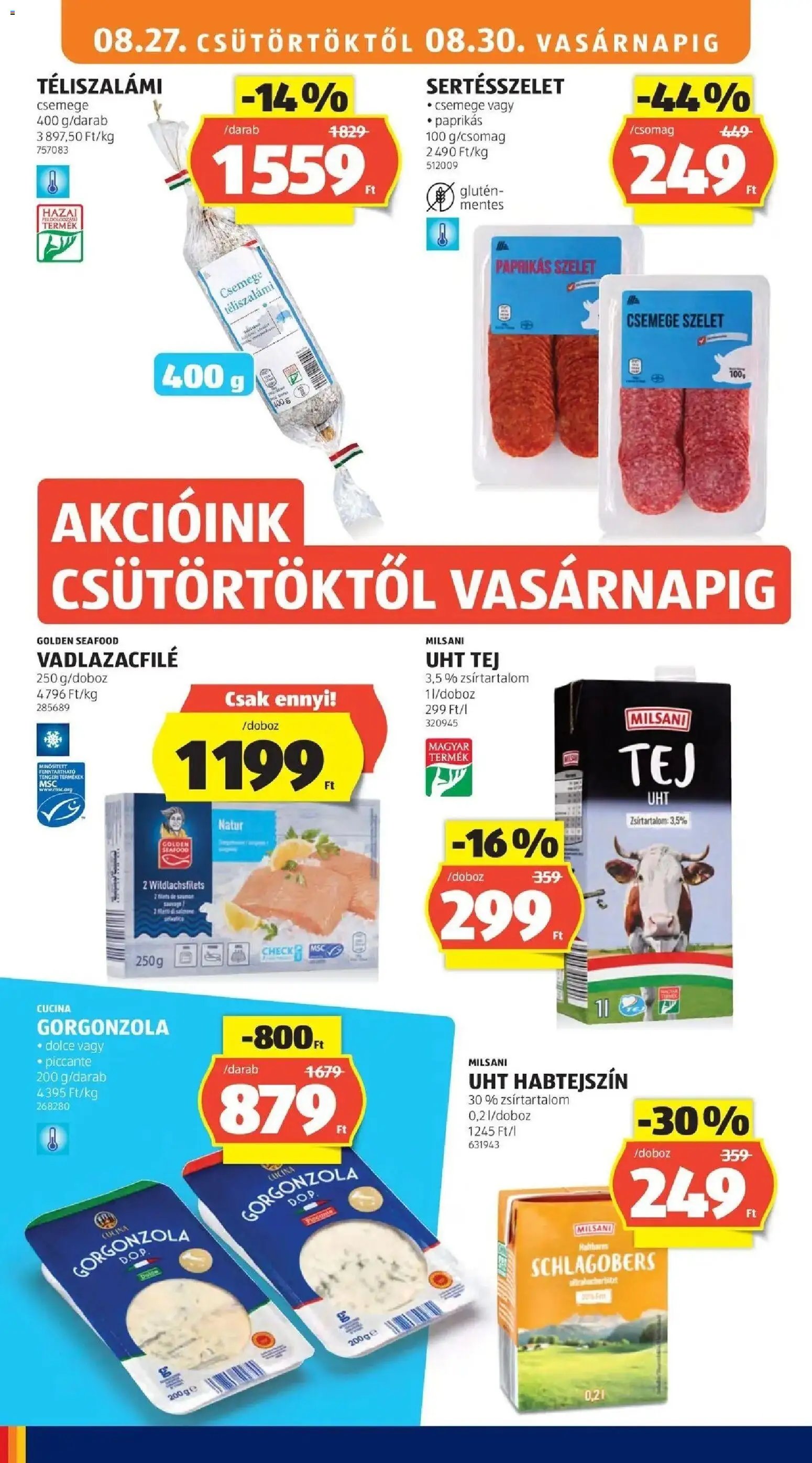 Aldi újság 2026.08.22. Aldi aktuális akciós újság