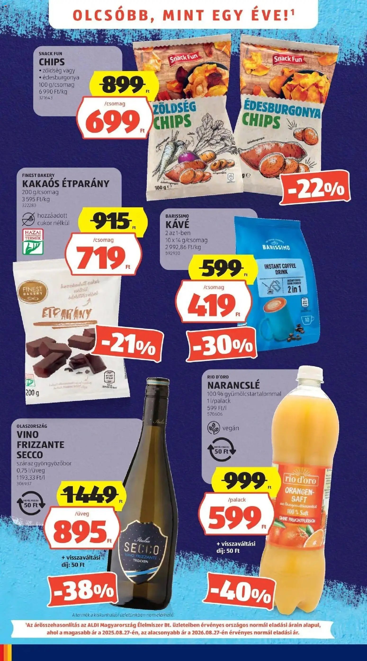 Aldi újság 2026.08.22. Aldi aktuális akciós újság