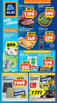 Aldi újság 2026.08.22. Aldi aktuális akciós újság