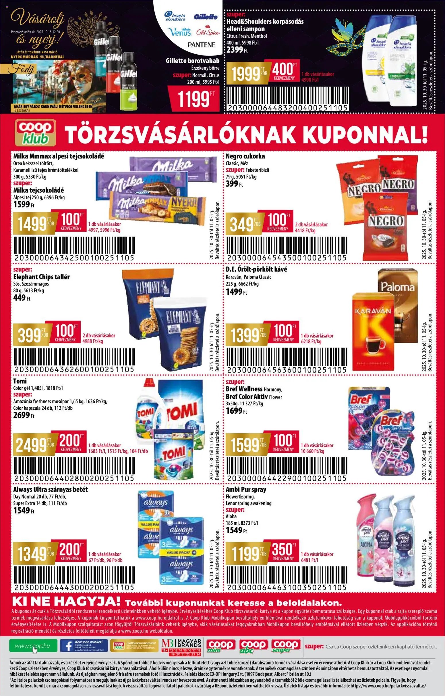 COOP újság 2025.10.30. Észak Kelet Pro-Coop Zrt (2025-10-30 - 2025-11-05)
