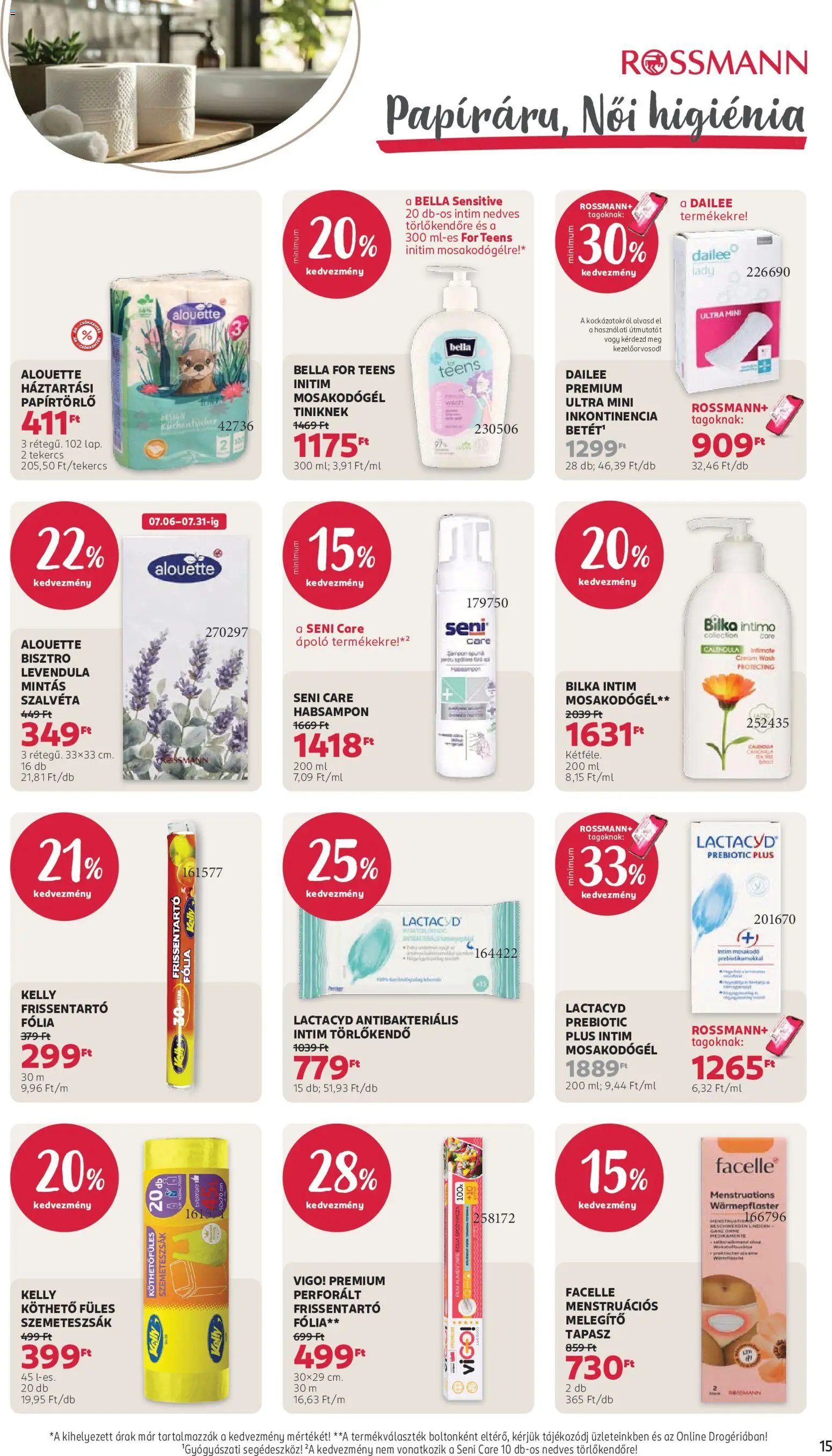 Rossmann újság 2026.07.20. Rossmann akciós újság