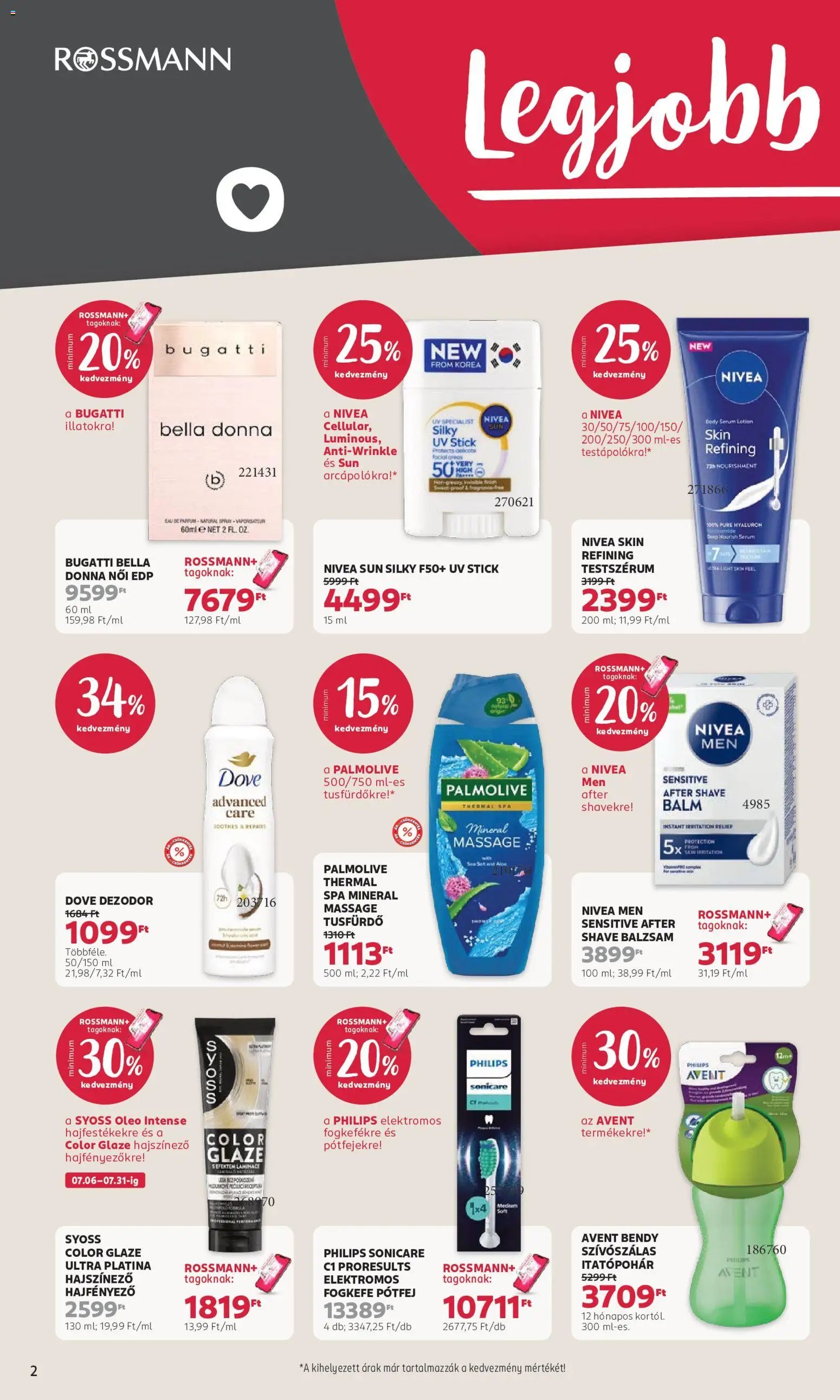 Rossmann újság 2026.07.20. Rossmann akciós újság
