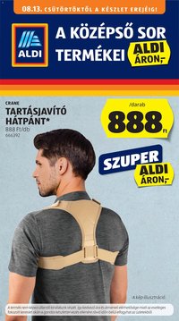 Aldi újság 2026.08.13. Aldi Középső sor termékei