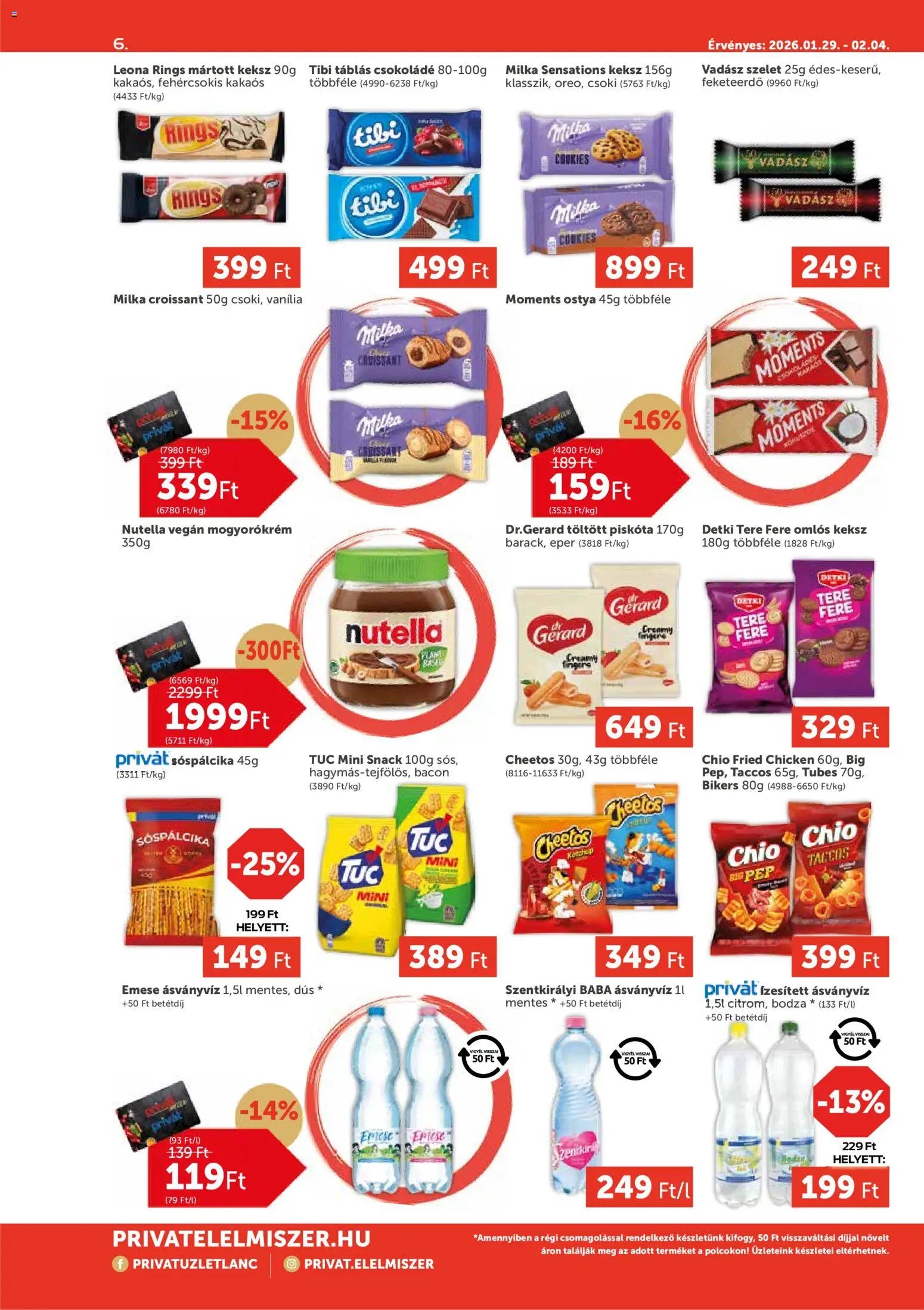 PRIVÁT újság 2026.01.29. Aktuális szórólap MAX (2026-01-29 - 2026-02-04)