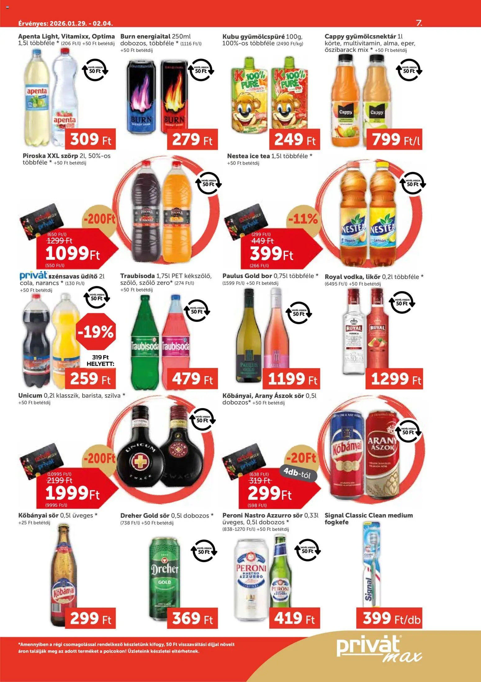 PRIVÁT újság 2026.01.29. Aktuális szórólap MAX (2026-01-29 - 2026-02-04)