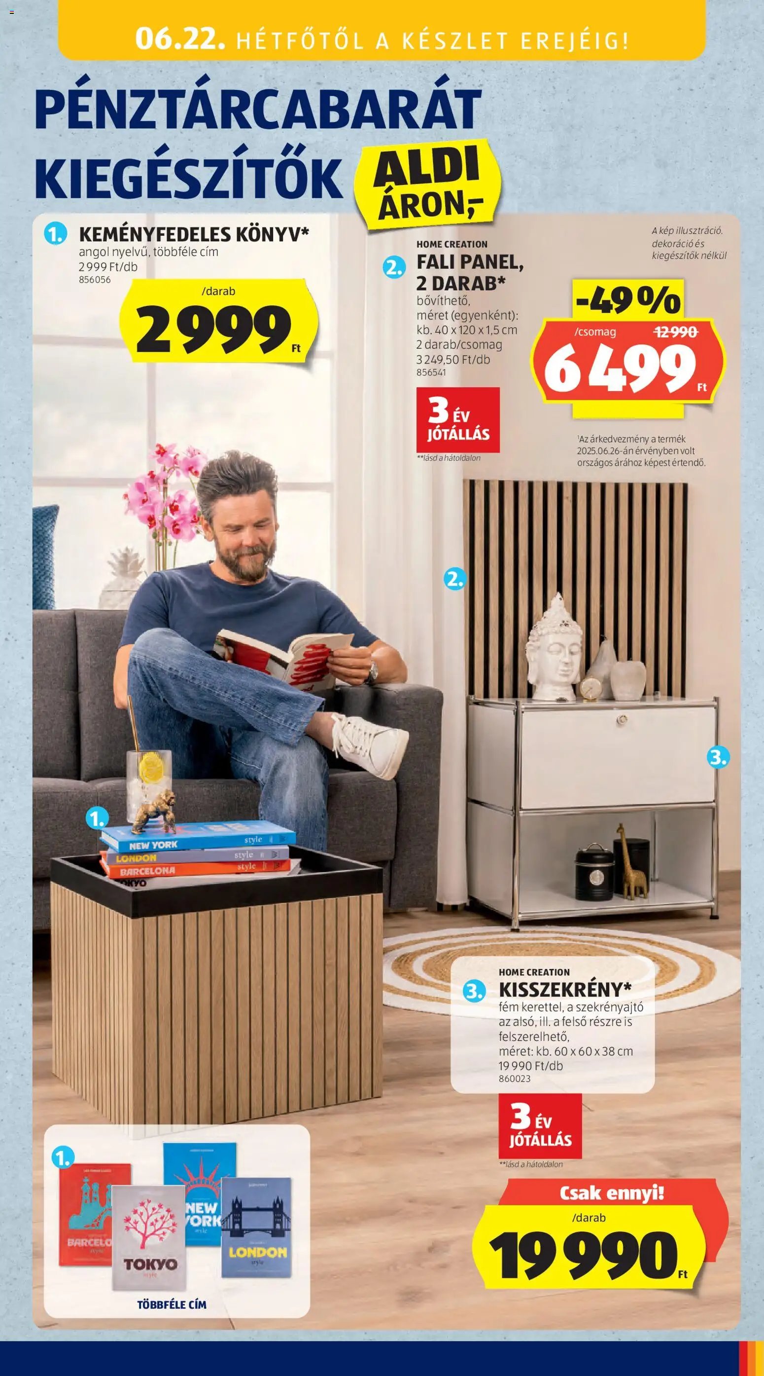 Aldi újság 2026.06.18. Aldi Középső sor termékei