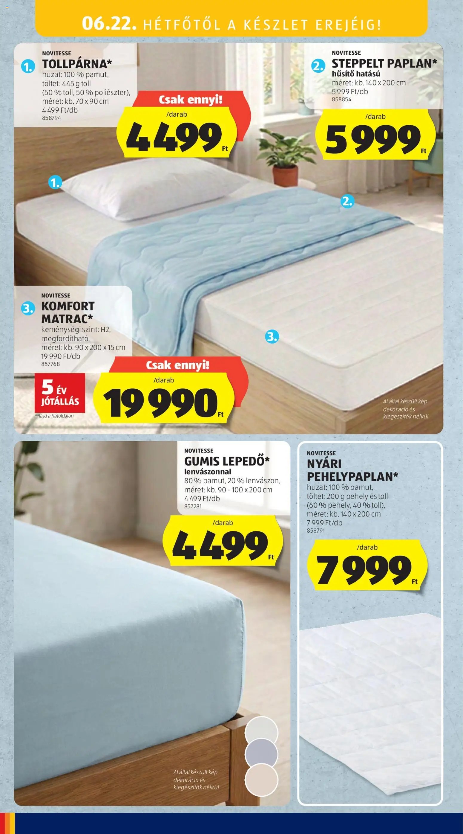 Aldi újság 2026.06.18. Aldi Középső sor termékei