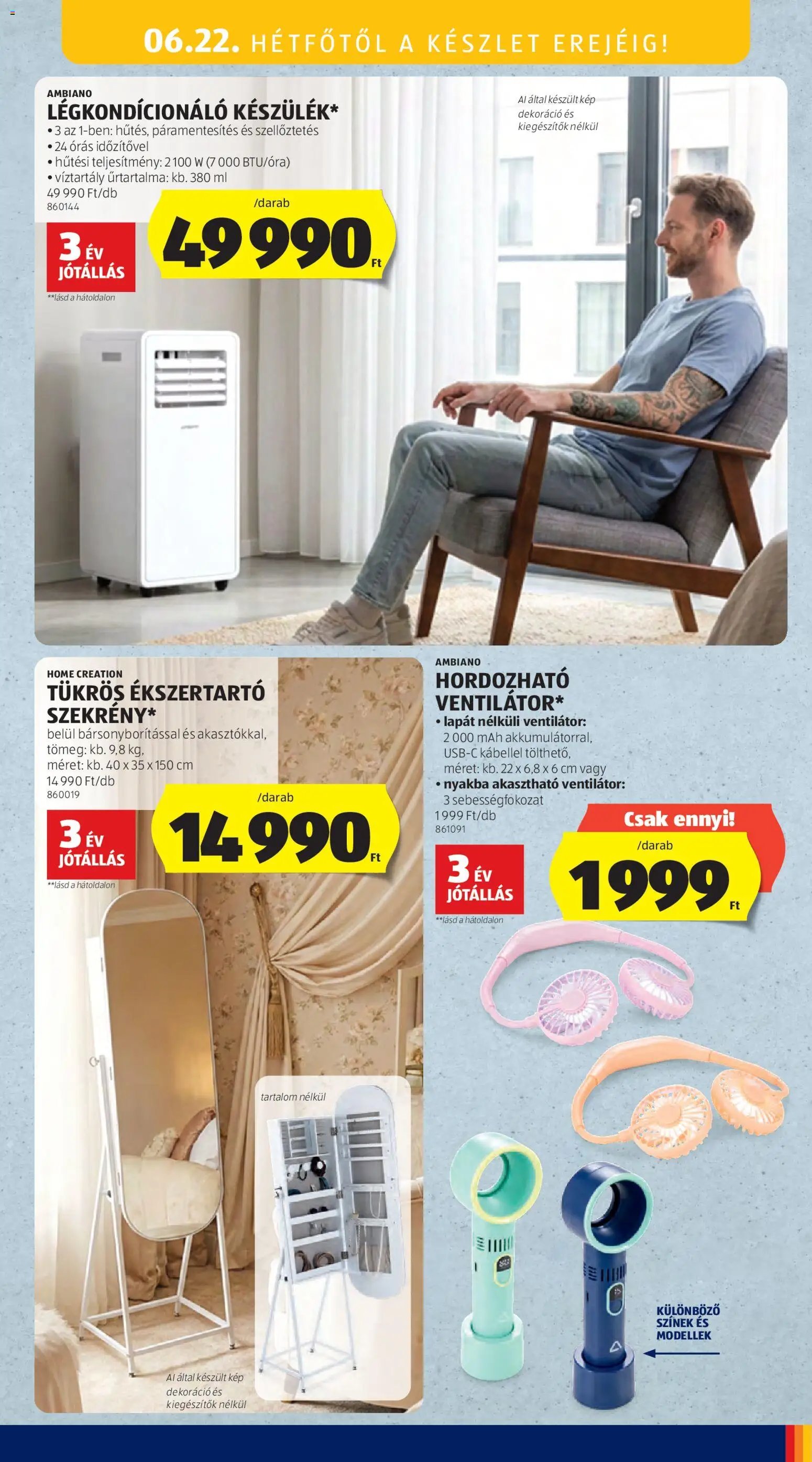 Aldi újság 2026.06.18. Aldi Középső sor termékei