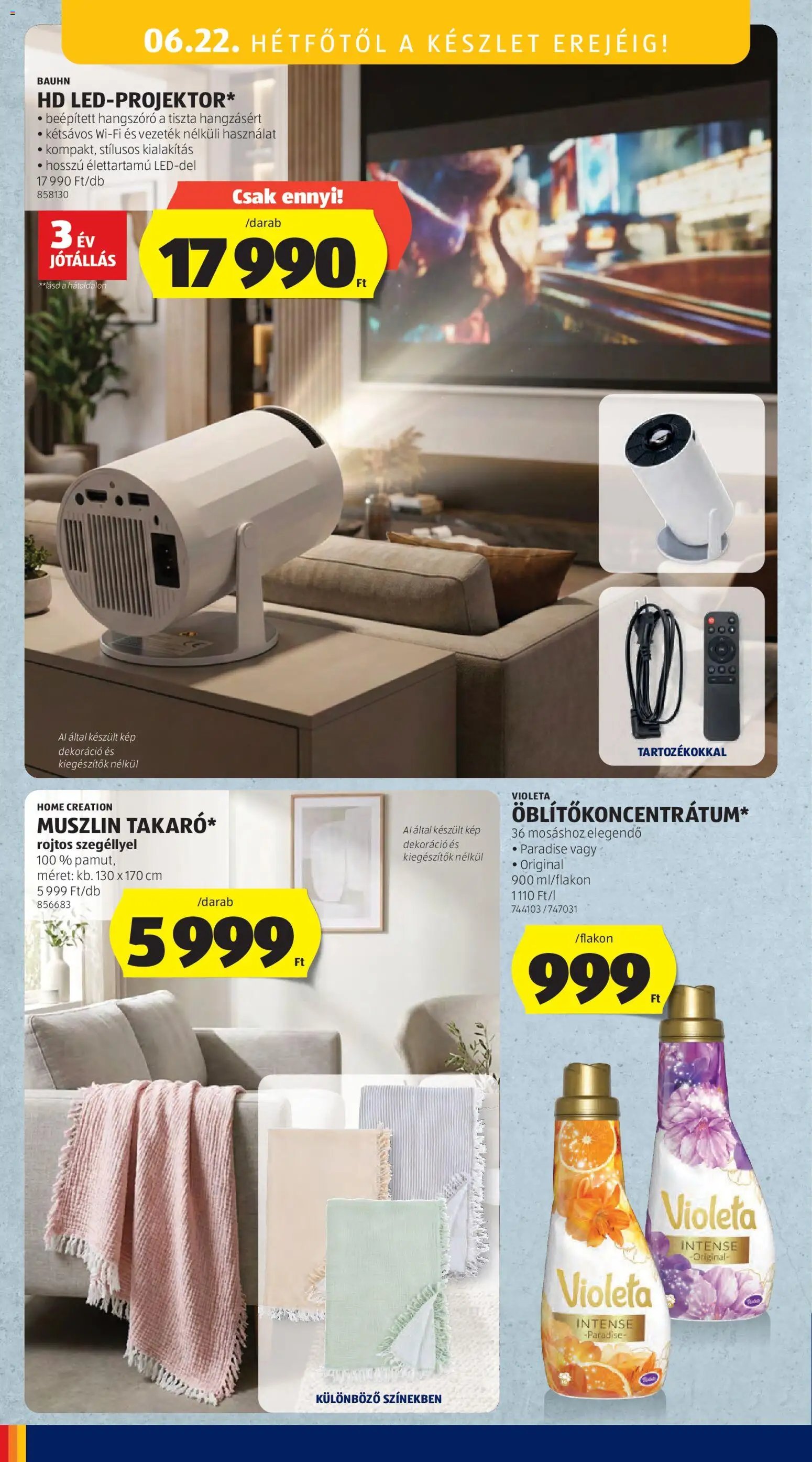 Aldi újság 2026.06.18. Aldi Középső sor termékei