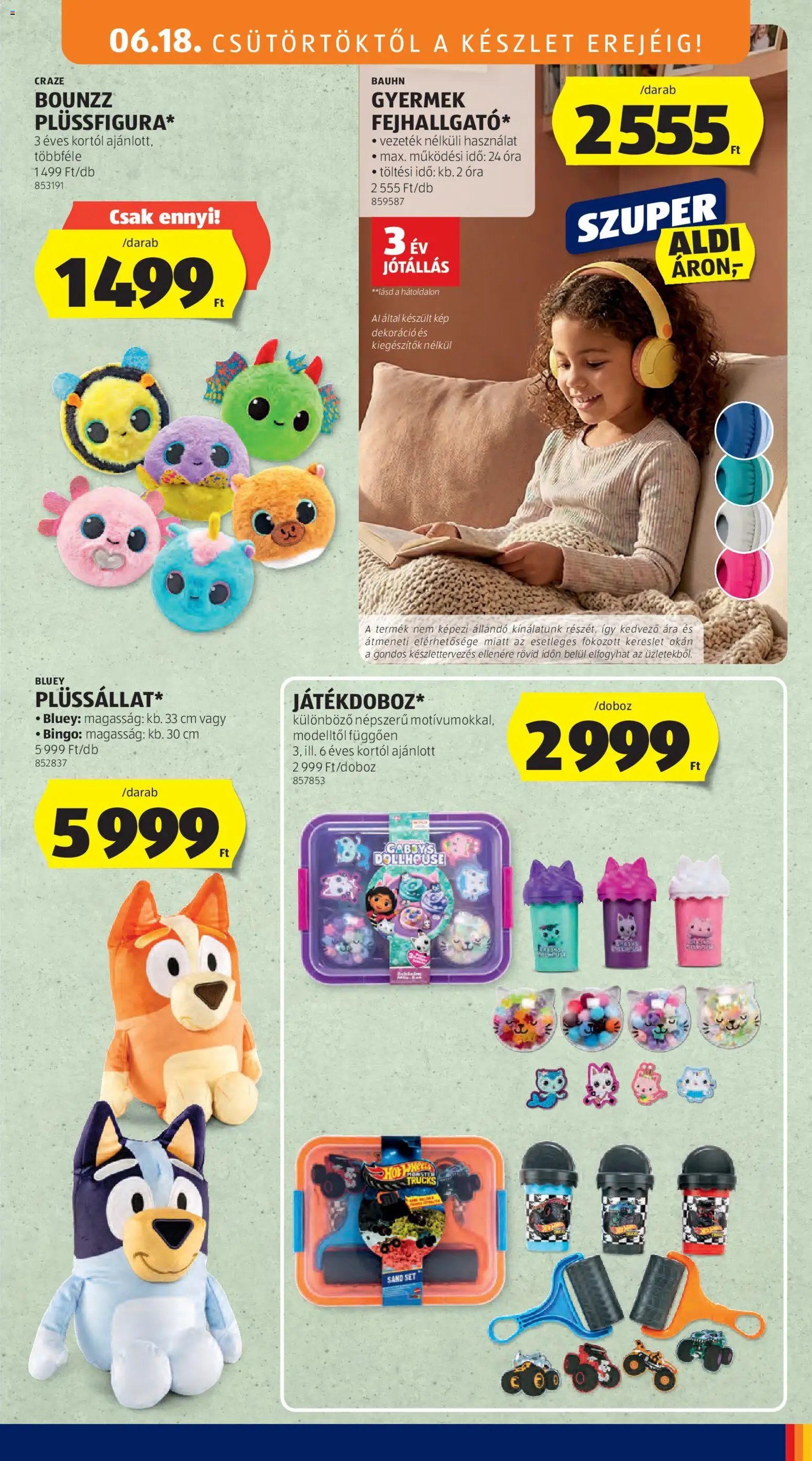 Aldi újság 2026.06.18. Aldi Középső sor termékei