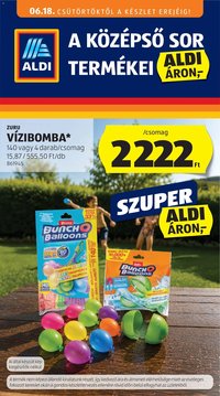 Aldi újság 2026.06.18. Aldi Középső sor termékei