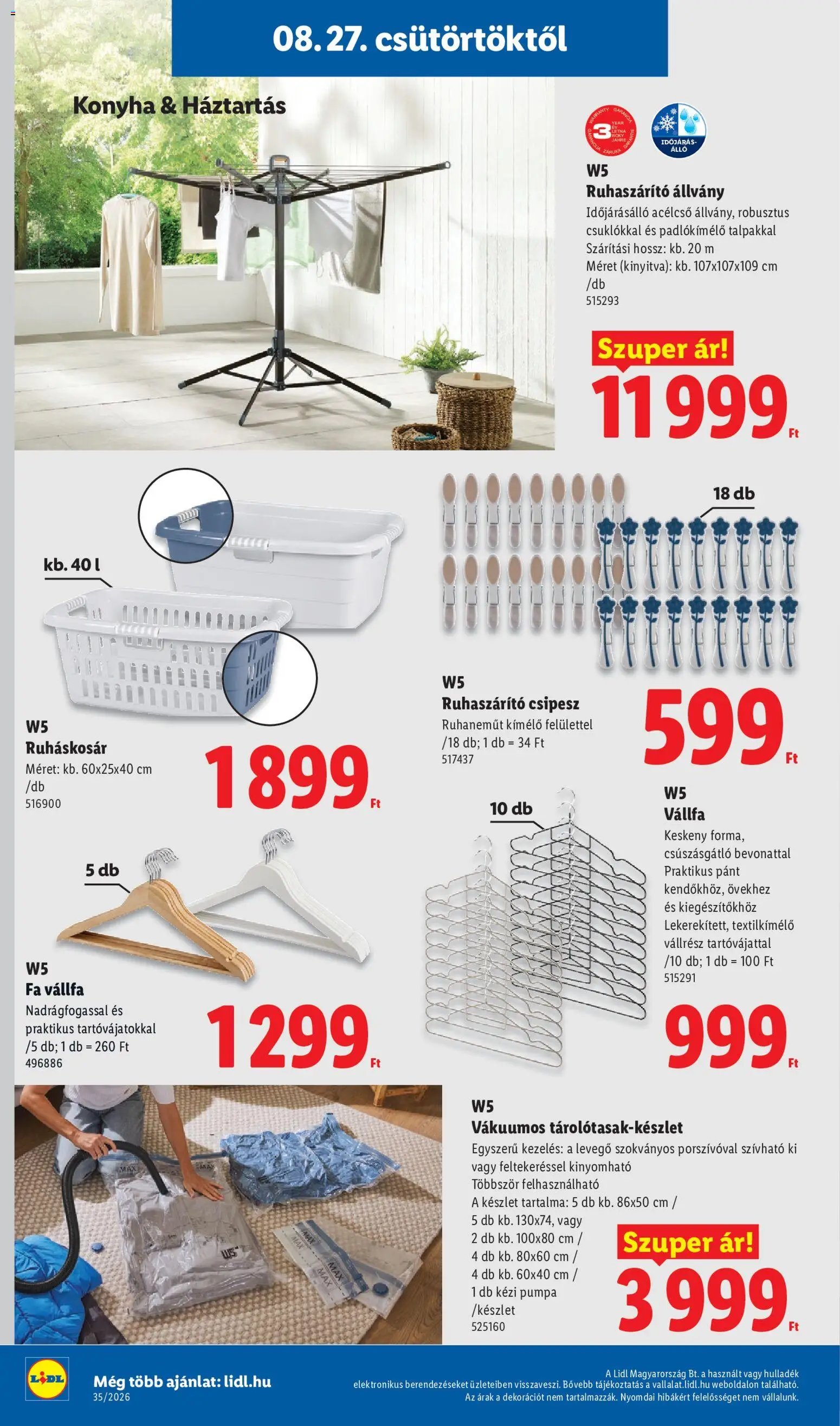 Lidl újság 2026.08.27. Lidl Nonfood kínálatunk