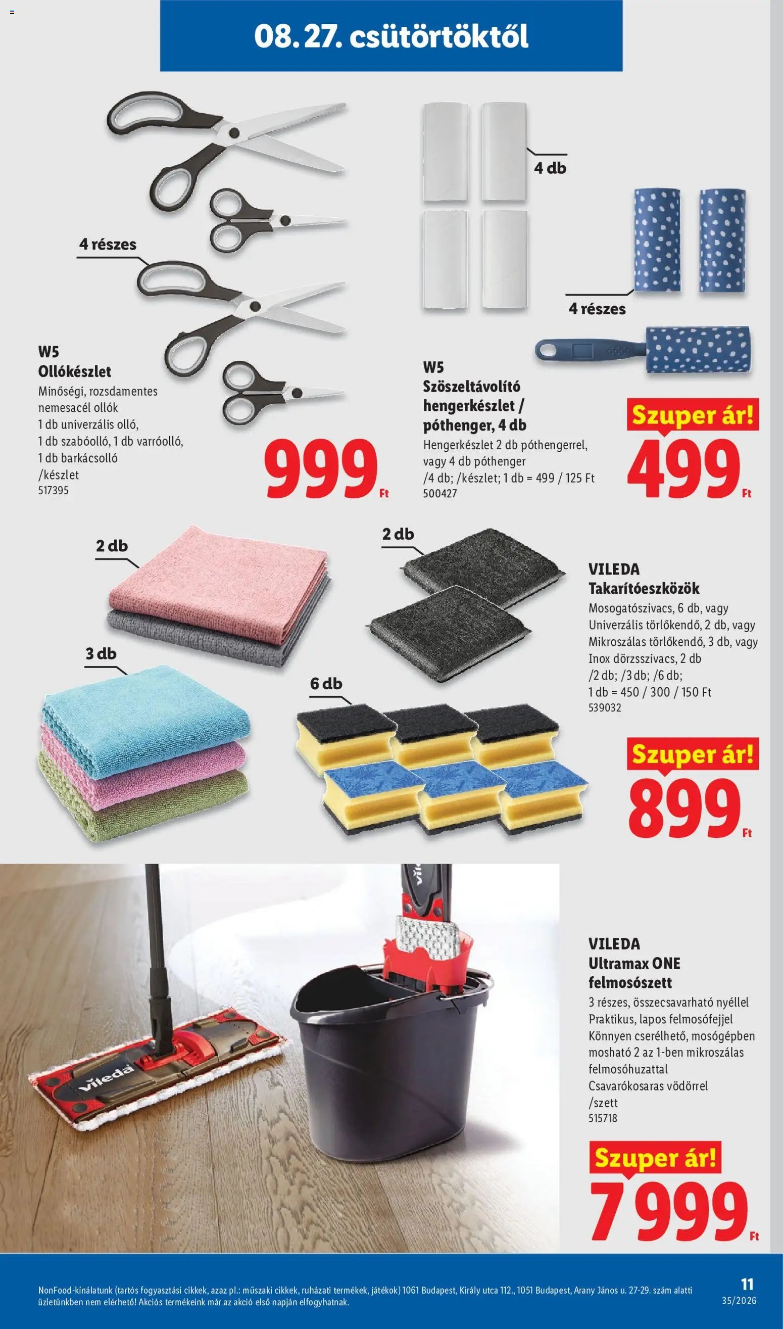 Lidl újság 2026.08.27. Lidl Nonfood kínálatunk