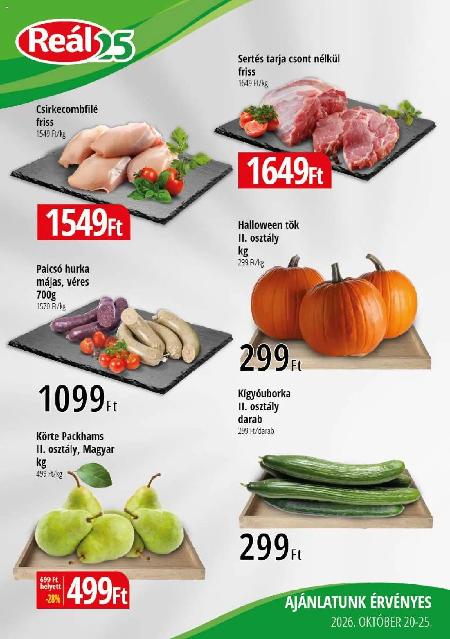 Reál Bevásárló hétvége - Kisalföld 2026.10.20. - lapozható formában szórólap ✳️