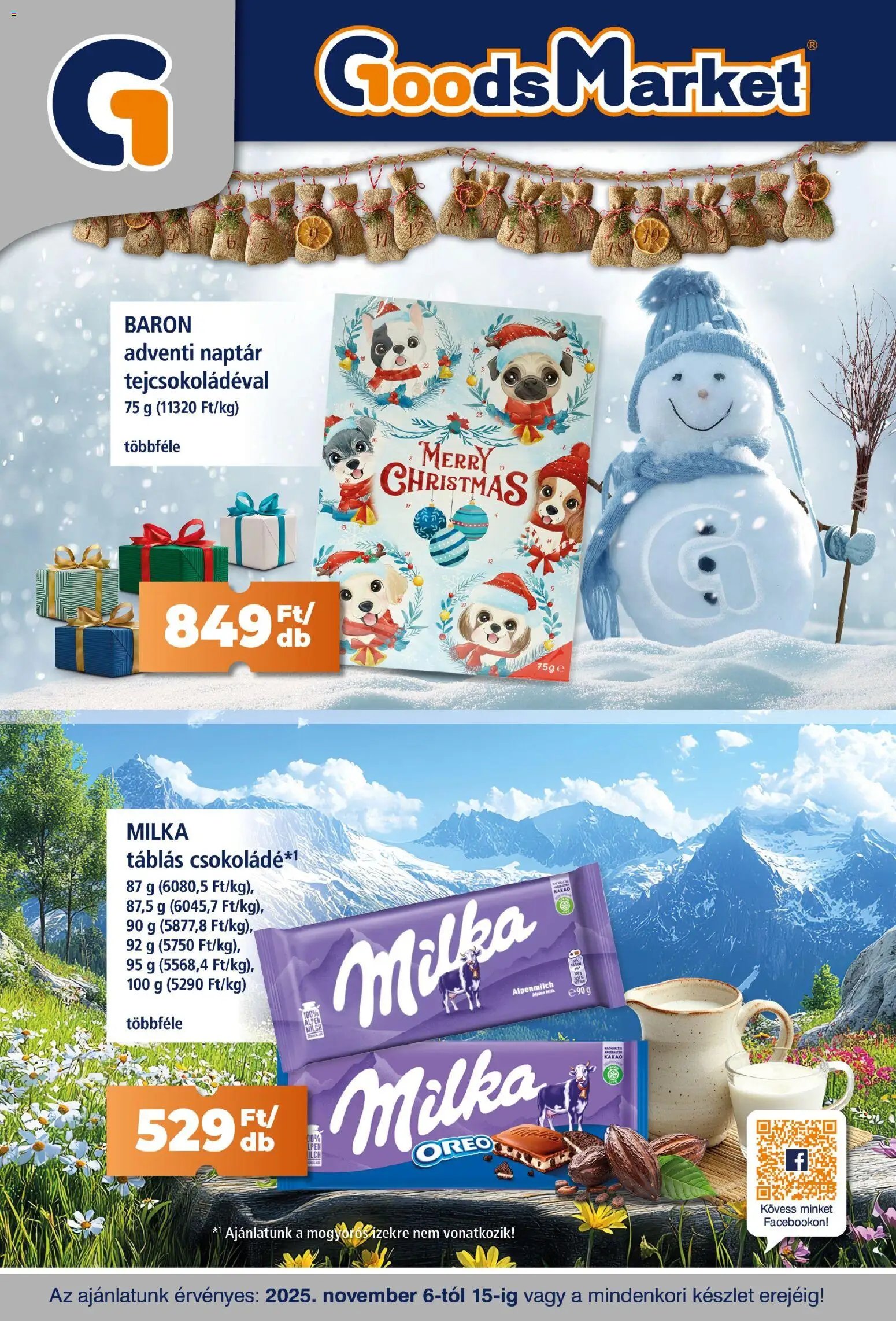 Goods Market újság 2025.11.06. Akciós újság Goods Market (2025-11-06 - 2025-11-15)