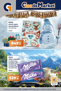 Goods Market újság 2025.11.06. Akciós újság Goods Market (2025-11-06 - 2025-11-15)