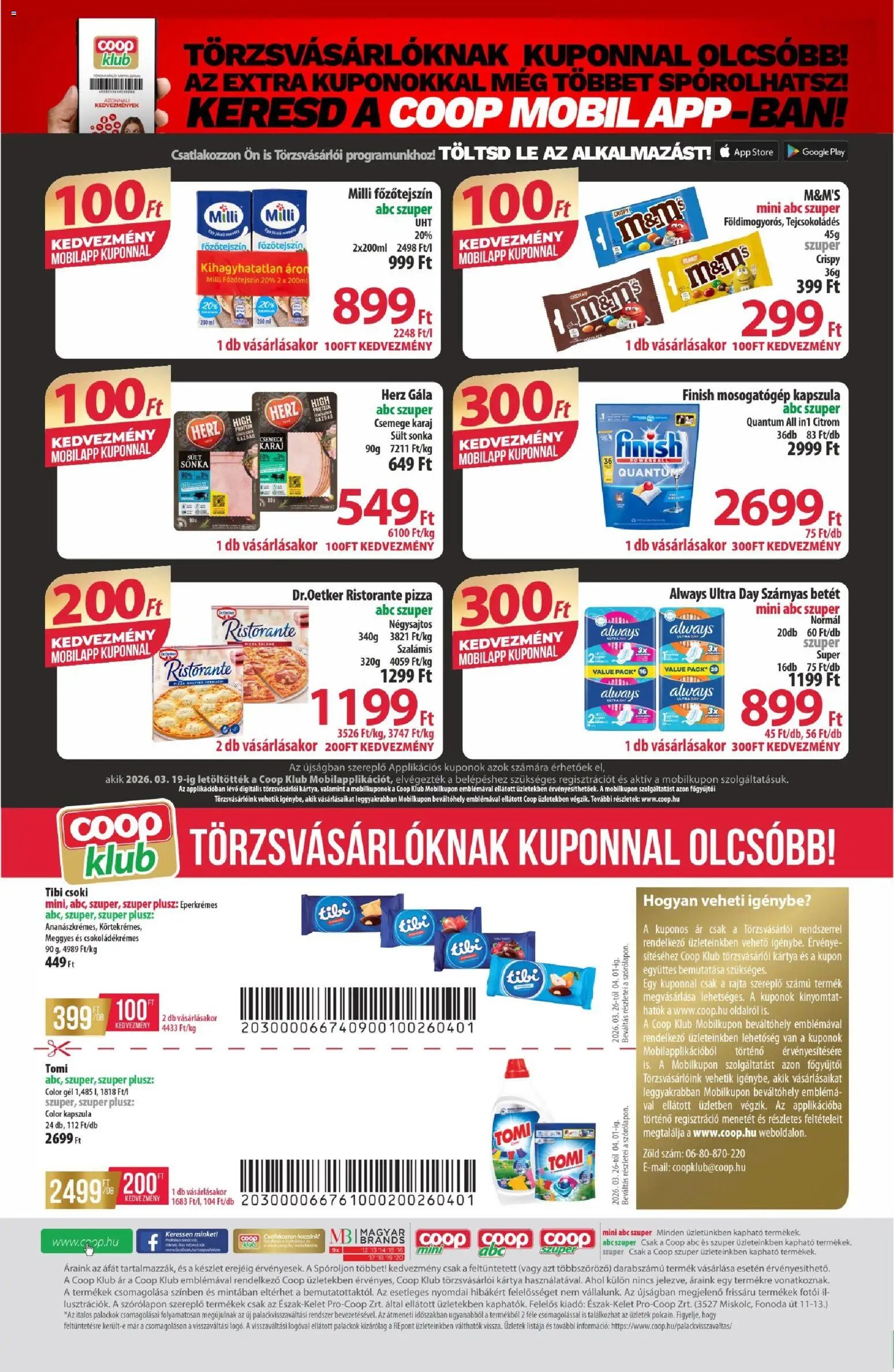 COOP újság 2026.03.26. COOP - Újság Észak Kelet Pro-Coop Zrt (2026-03-26 - 2026-04-01)
