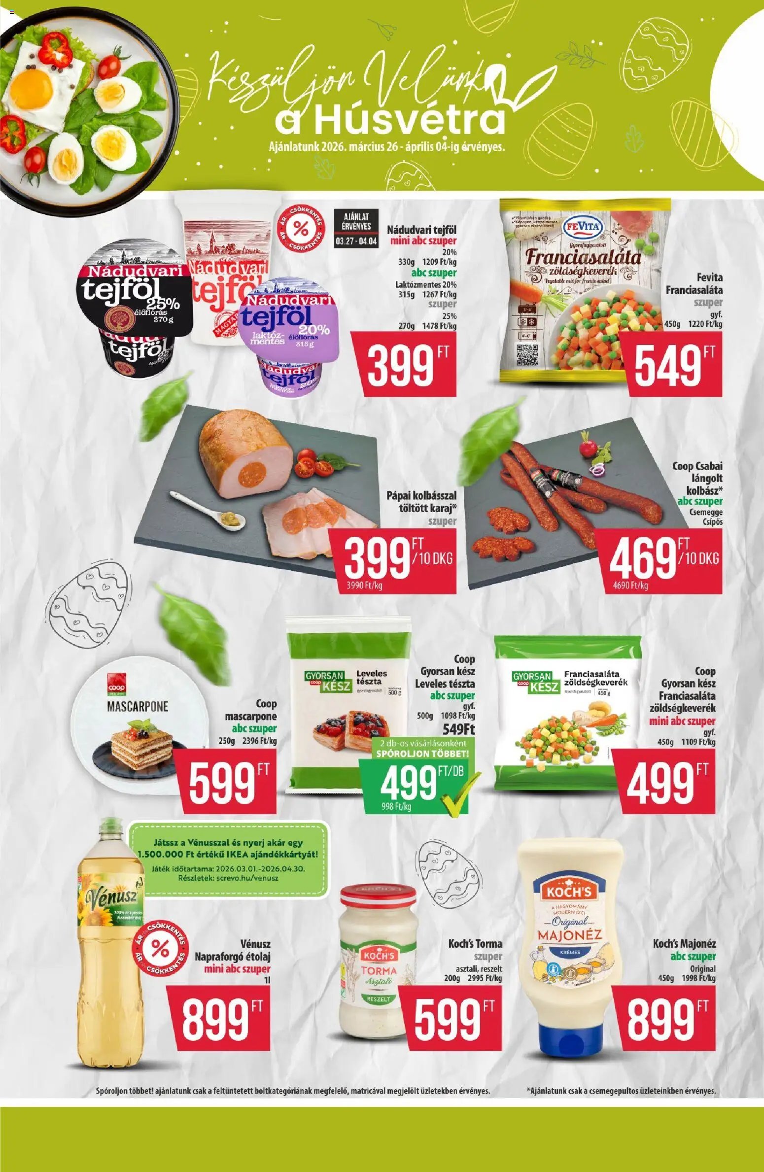 COOP újság 2026.03.26. COOP - Újság Észak Kelet Pro-Coop Zrt (2026-03-26 - 2026-04-01)