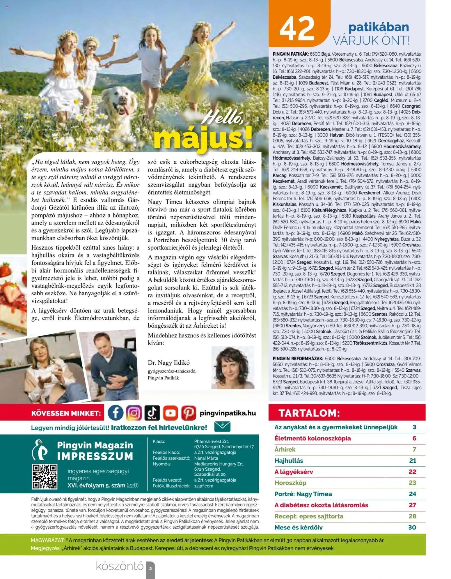 Pingvin Patika újság 2026.05.01. Pingvin Patika Magazin (2026-05-01 - 2026-05-31)