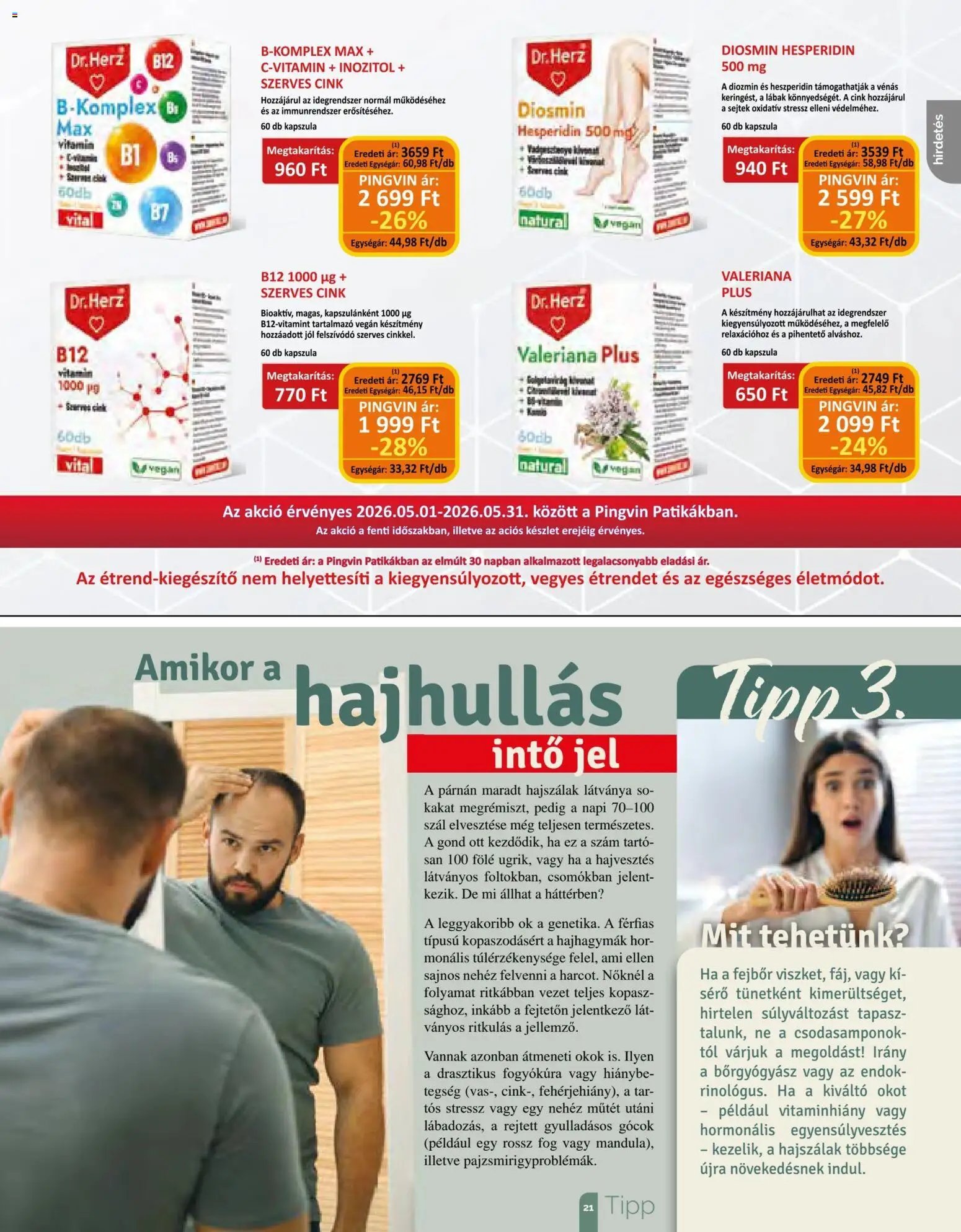 Pingvin Patika újság 2026.05.01. Pingvin Patika Magazin (2026-05-01 - 2026-05-31)