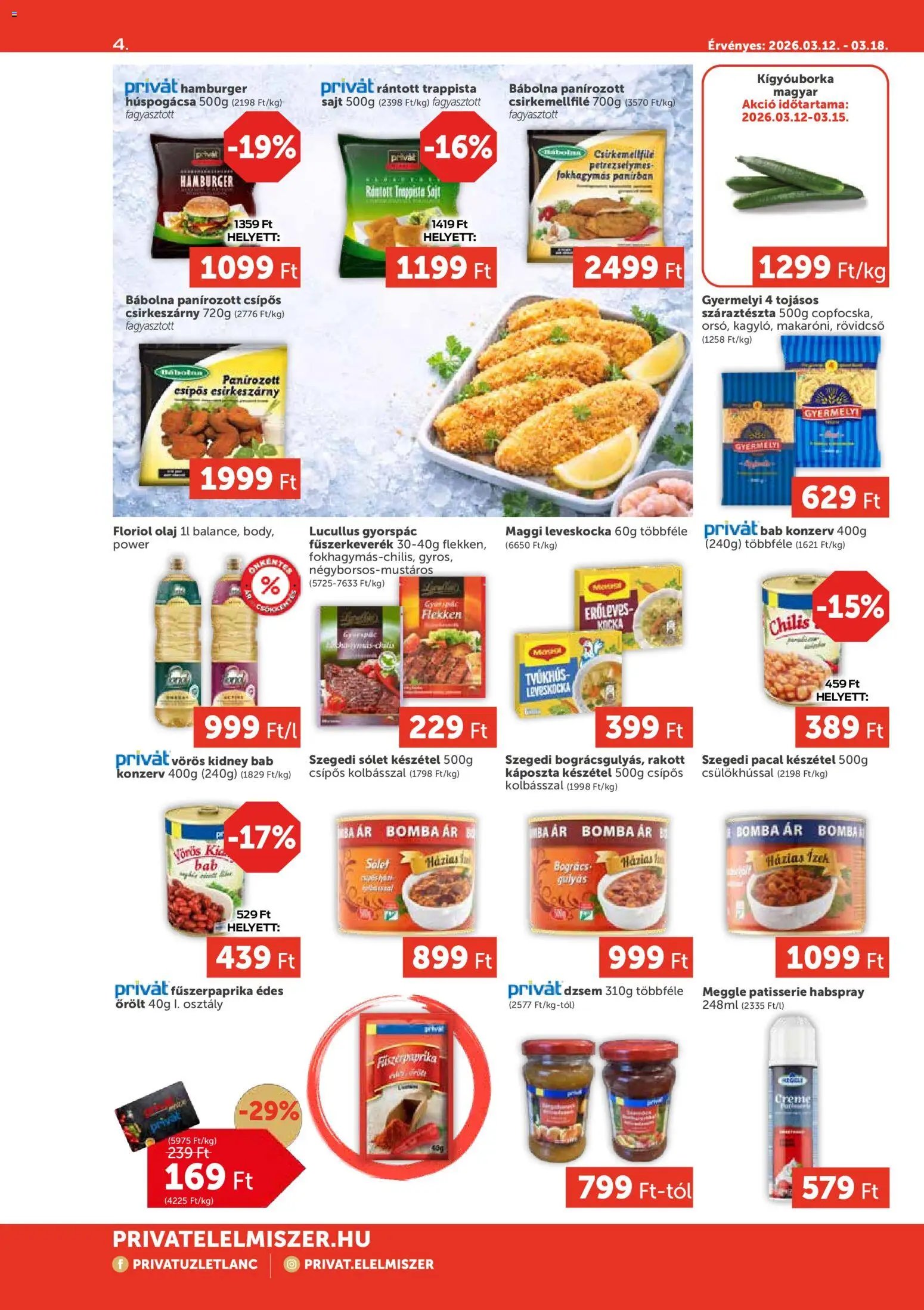 PRIVÁT újság 2026.03.12. PRIVÁT Aktuális szórólap MAX (2026-03-12 - 2026-03-18)