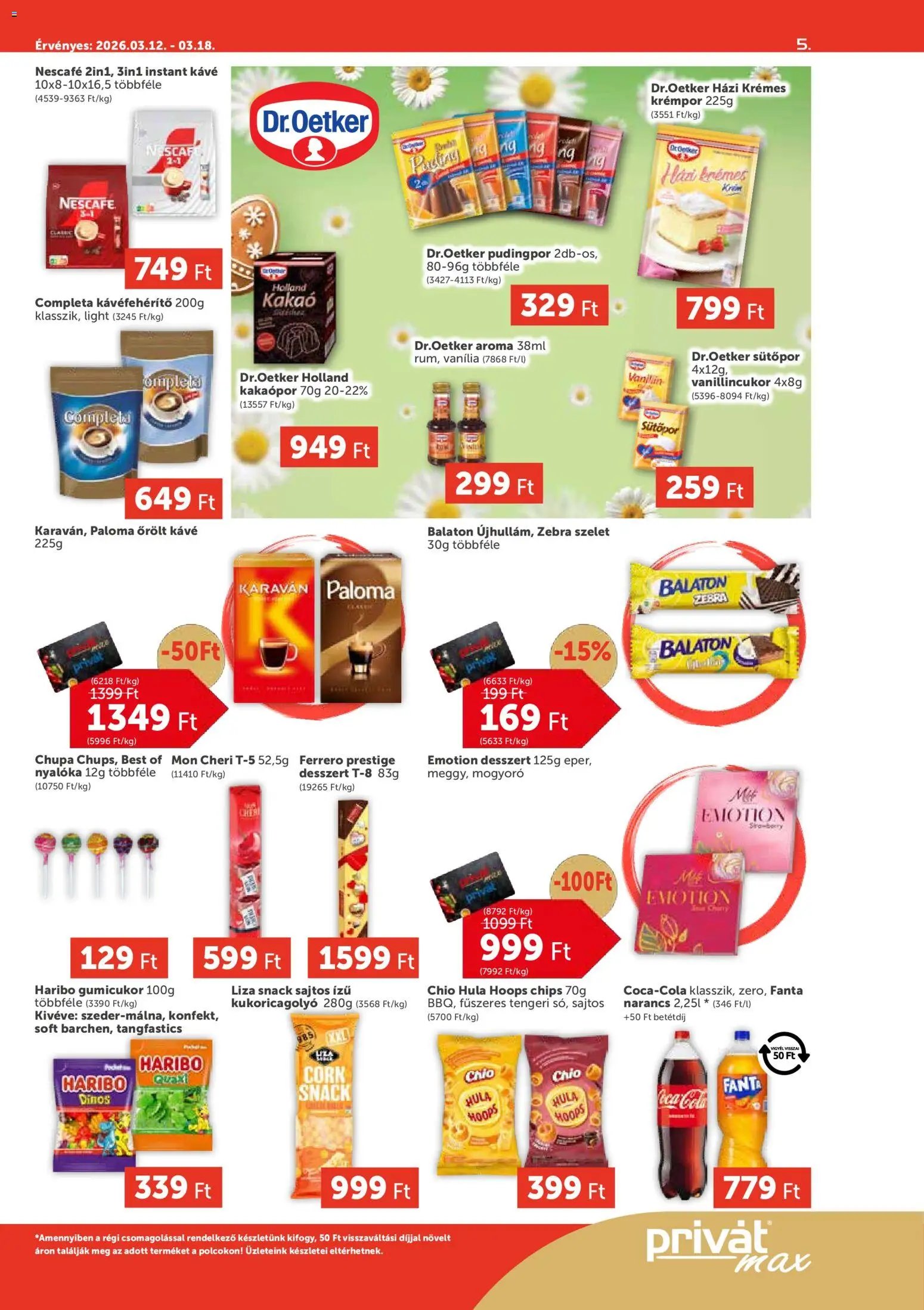 PRIVÁT újság 2026.03.12. PRIVÁT Aktuális szórólap MAX (2026-03-12 - 2026-03-18)