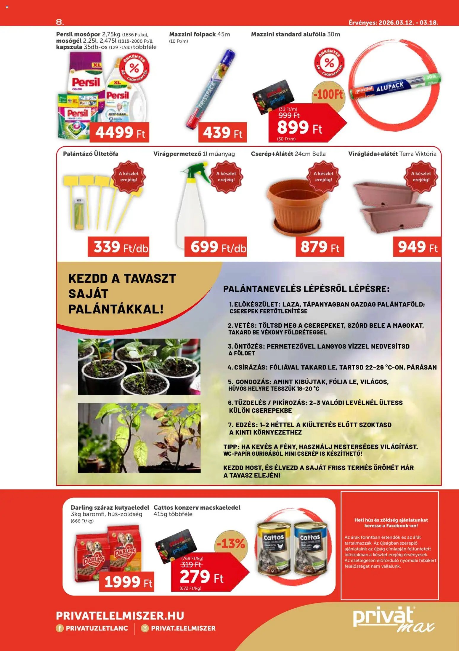 PRIVÁT újság 2026.03.12. PRIVÁT Aktuális szórólap MAX (2026-03-12 - 2026-03-18)