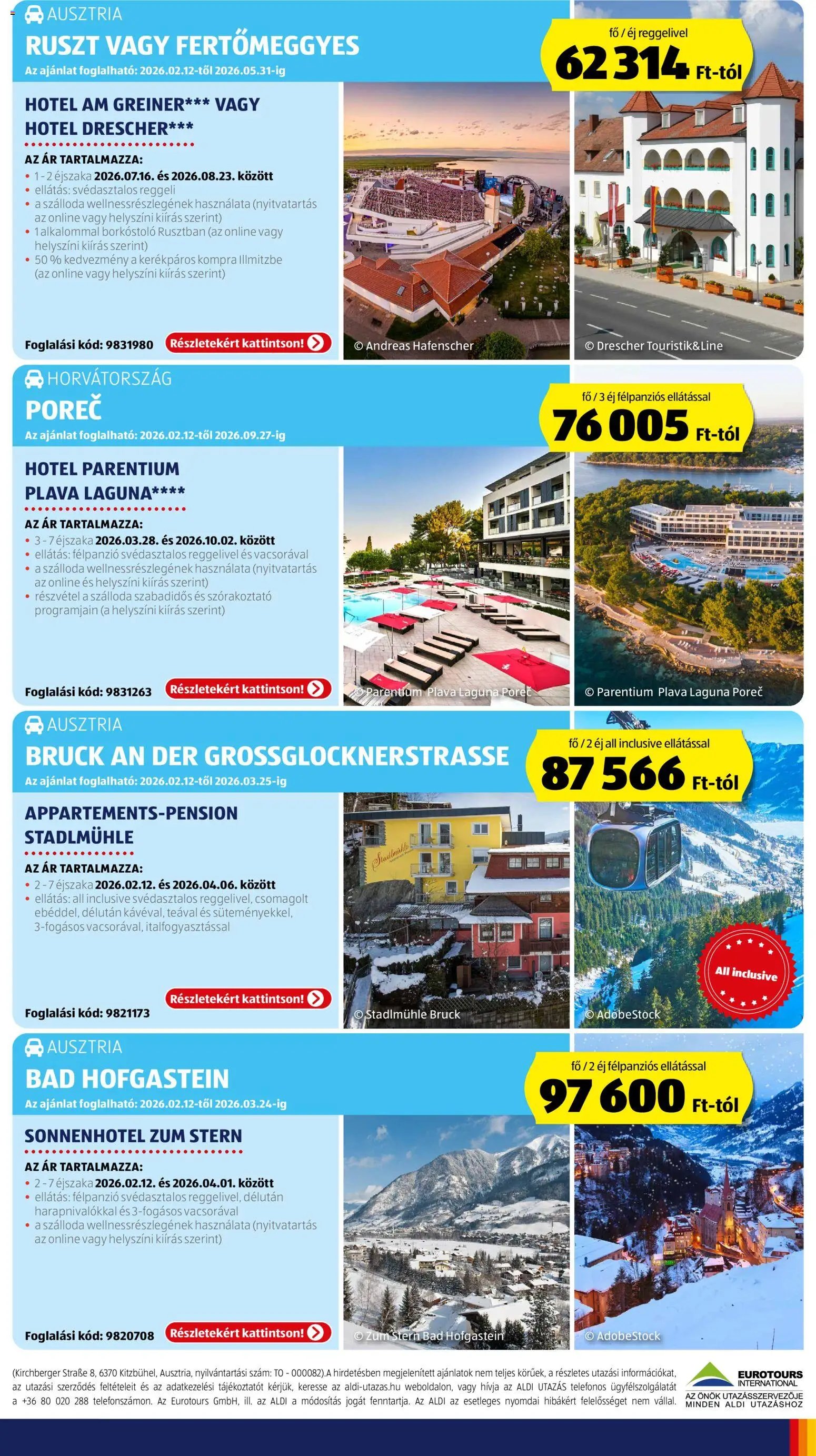 Aldi újság 2026.02.12. Utazás katalógus (2026-02-12 - 2026-02-18)