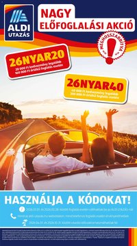 Aldi újság 2026.02.12. Utazás katalógus (2026-02-12 - 2026-02-18)