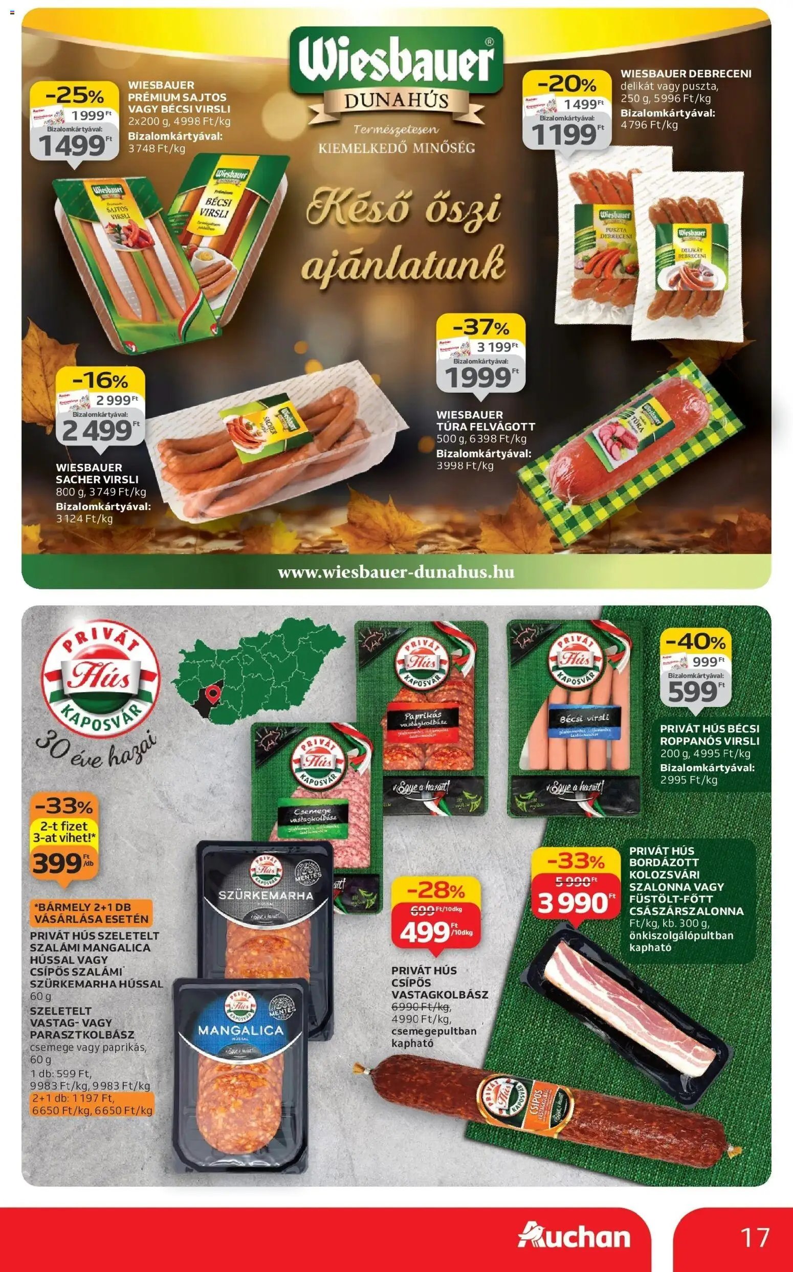 Auchan újság 2025.10.24. Szeged Akciós újság Auchan (2025-10-24 - 2025-10-29)