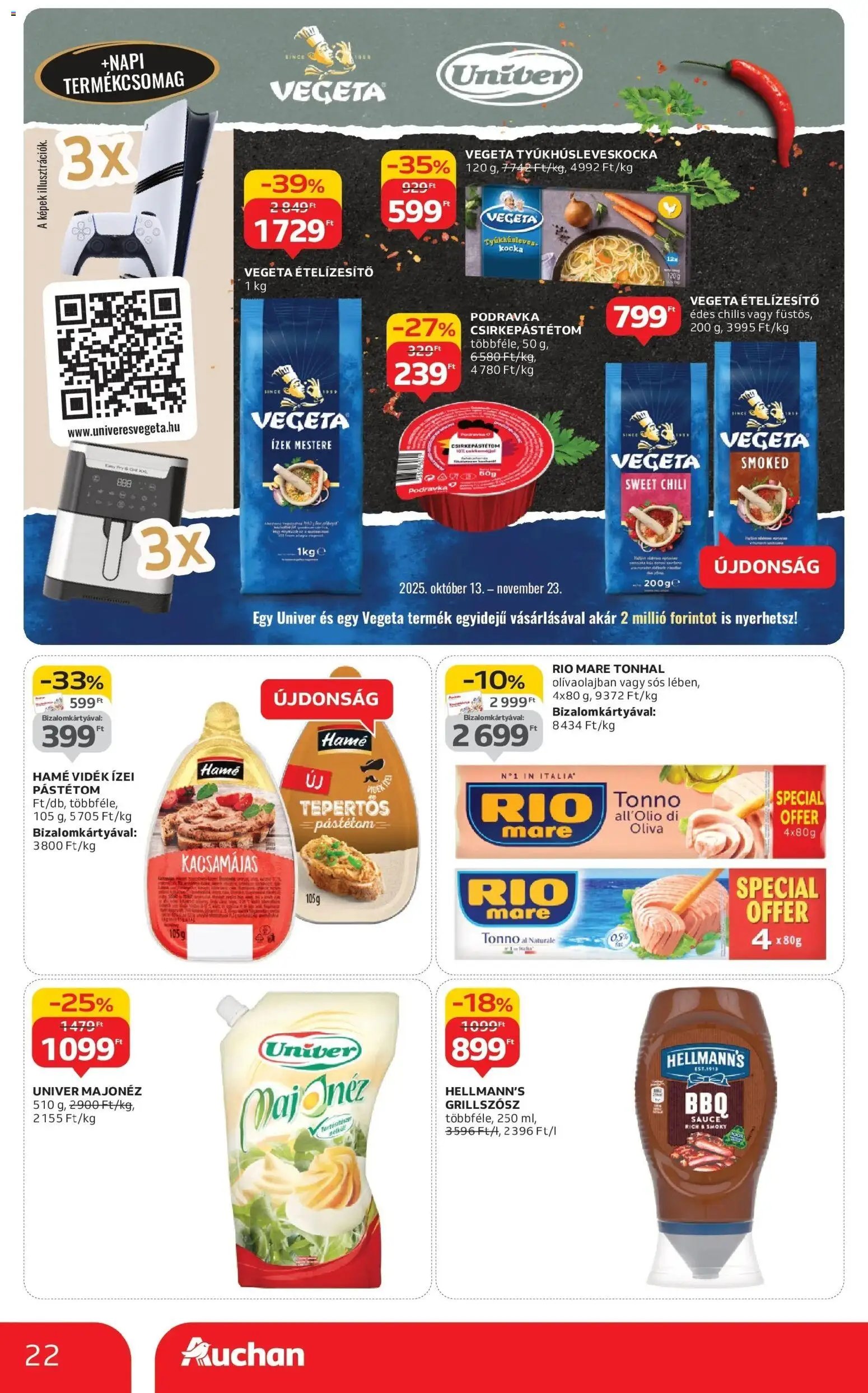 Auchan újság 2025.10.24. Szeged Akciós újság Auchan (2025-10-24 - 2025-10-29)