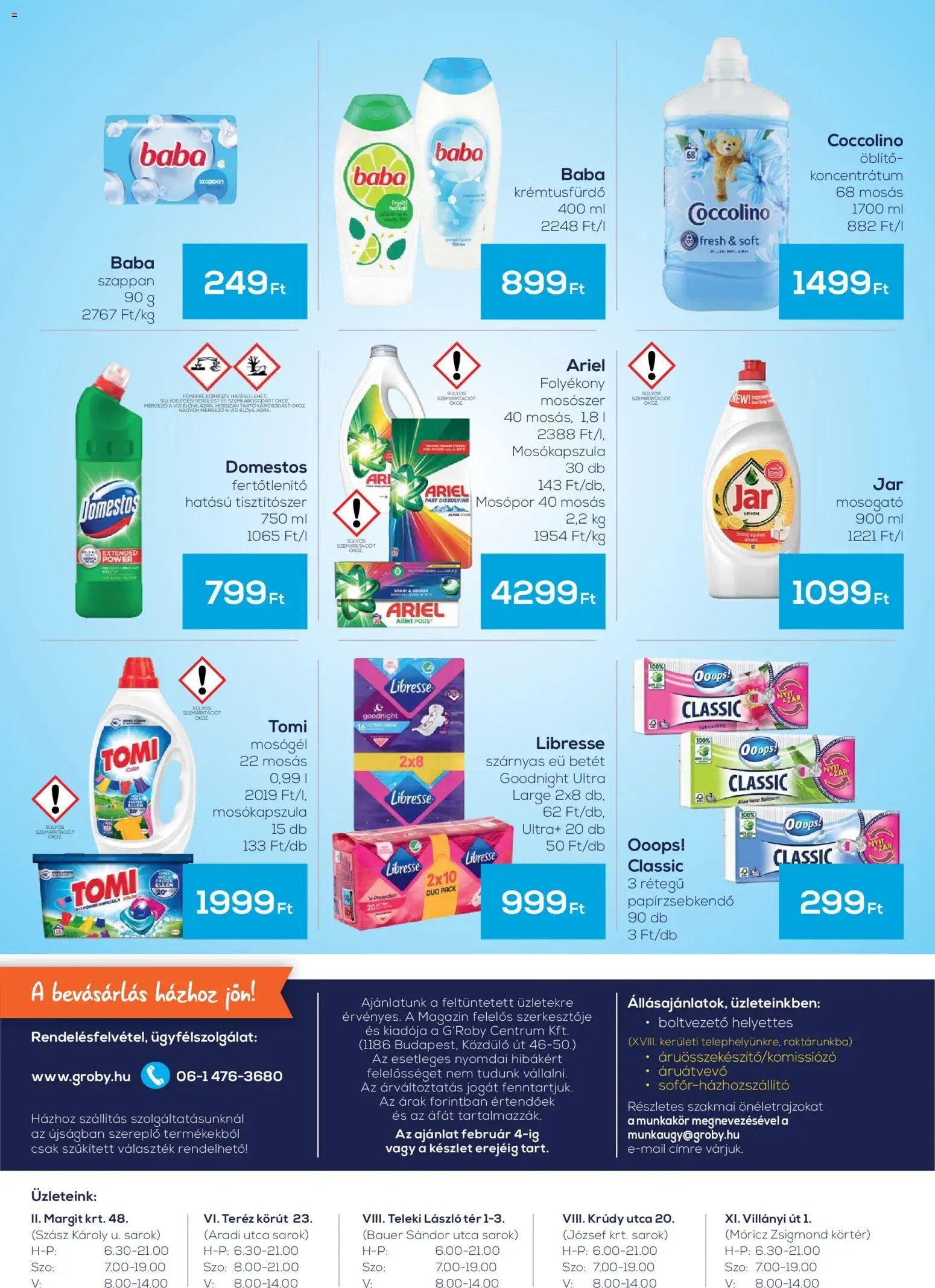 G'Roby újság 2026.01.22. Akciós újság G'Roby (2026-01-22 - 2026-02-04)
