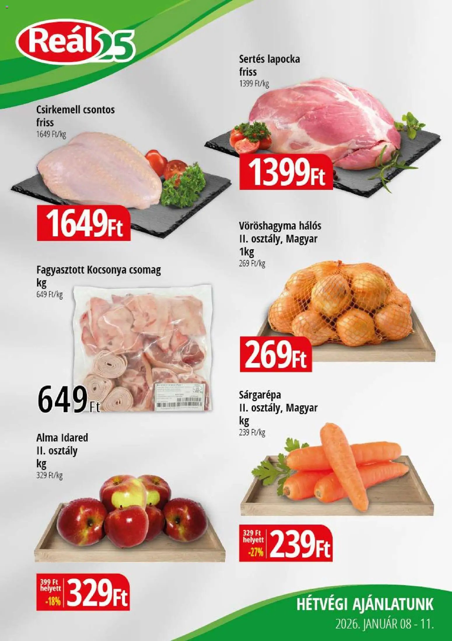 Reál újság 2026.01.08. Bevásárló hétvége - Pest megye (2026-01-08 - 2026-01-11)