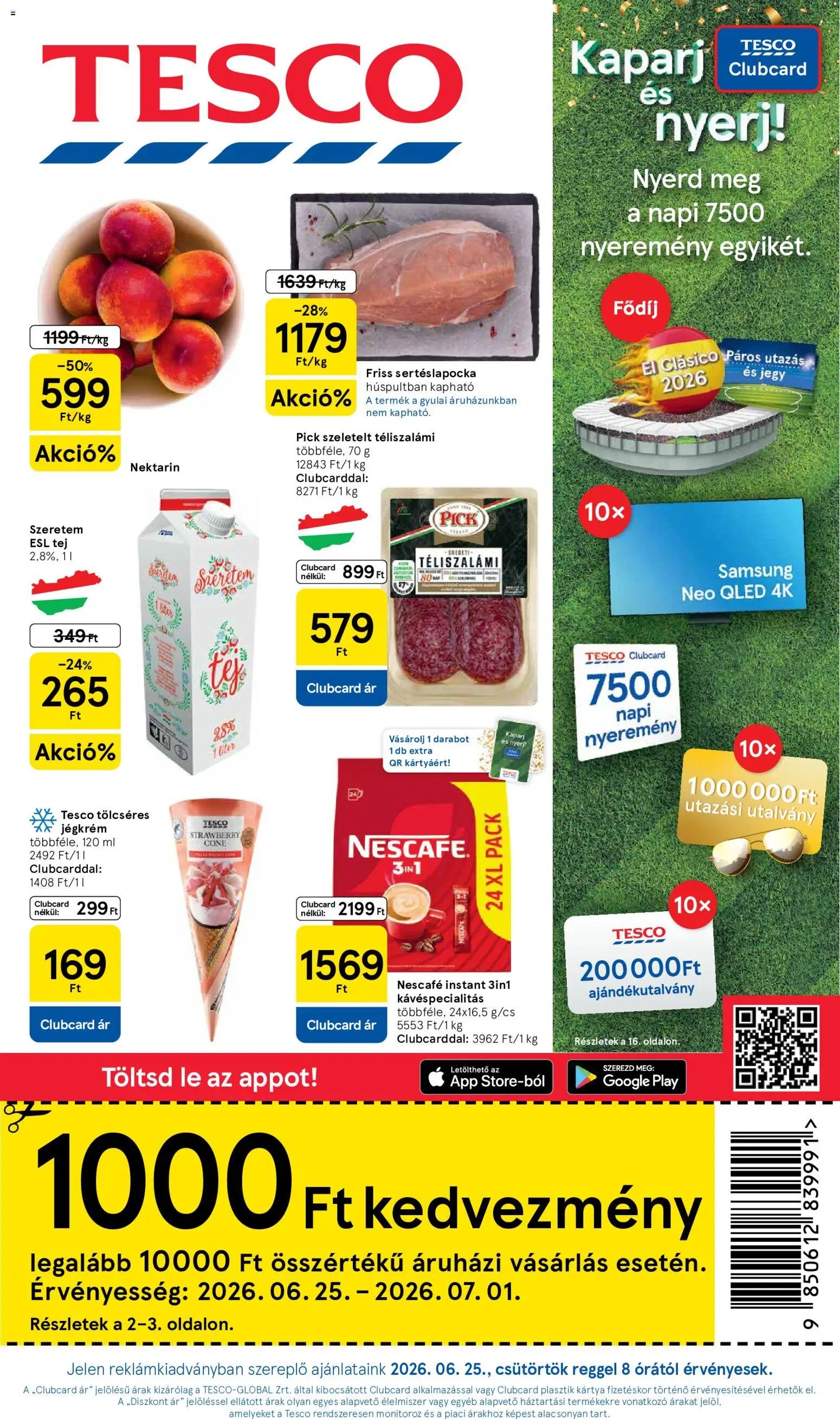 Tesco újság 2026.06.25. Tesco aktuális akciós újság