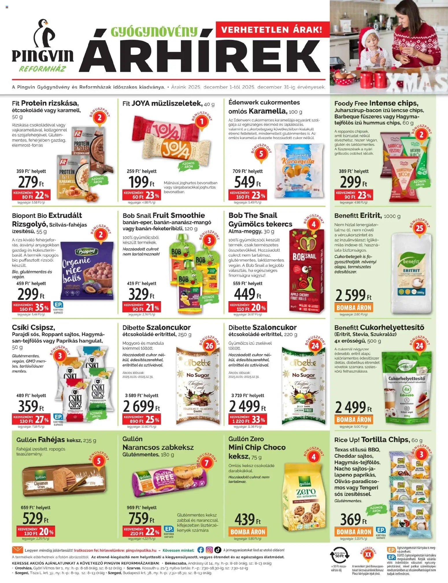 Pingvin Patika újság 2025.12.01. Pingvin Reformház Árhírek (2025-12-01 - 2025-12-31)