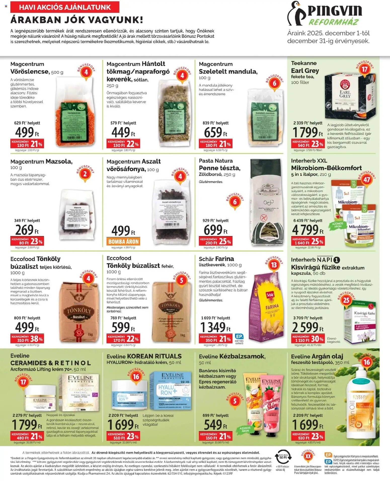 Pingvin Patika újság 2025.12.01. Pingvin Reformház Árhírek (2025-12-01 - 2025-12-31)