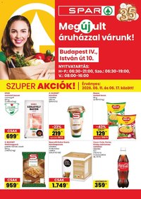 Spar újság 2026.06.11. Spar Bp István út üzlet megújulás