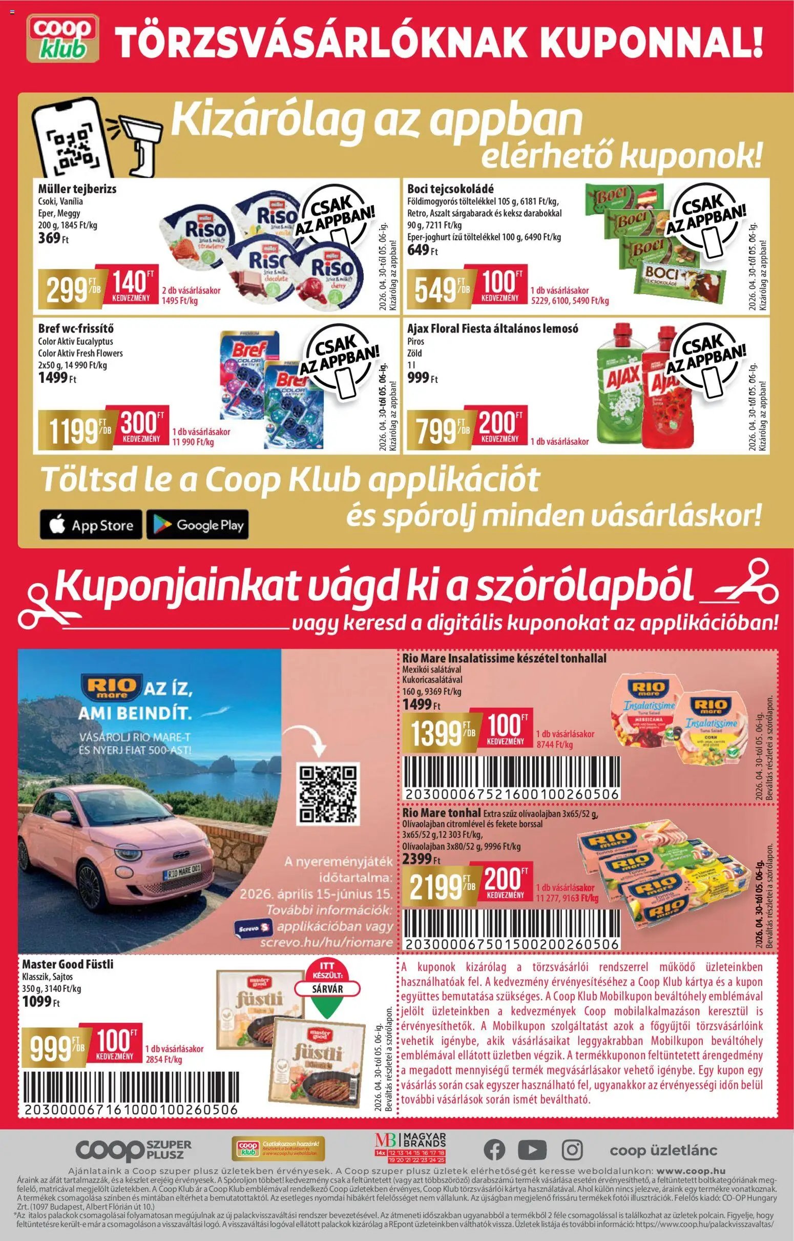 COOP újság 2026.04.30. COOP - Észak Kelet Pro-Coop Zrt - Szuper Plusz (2026-04-30 - 2026-05-06)
