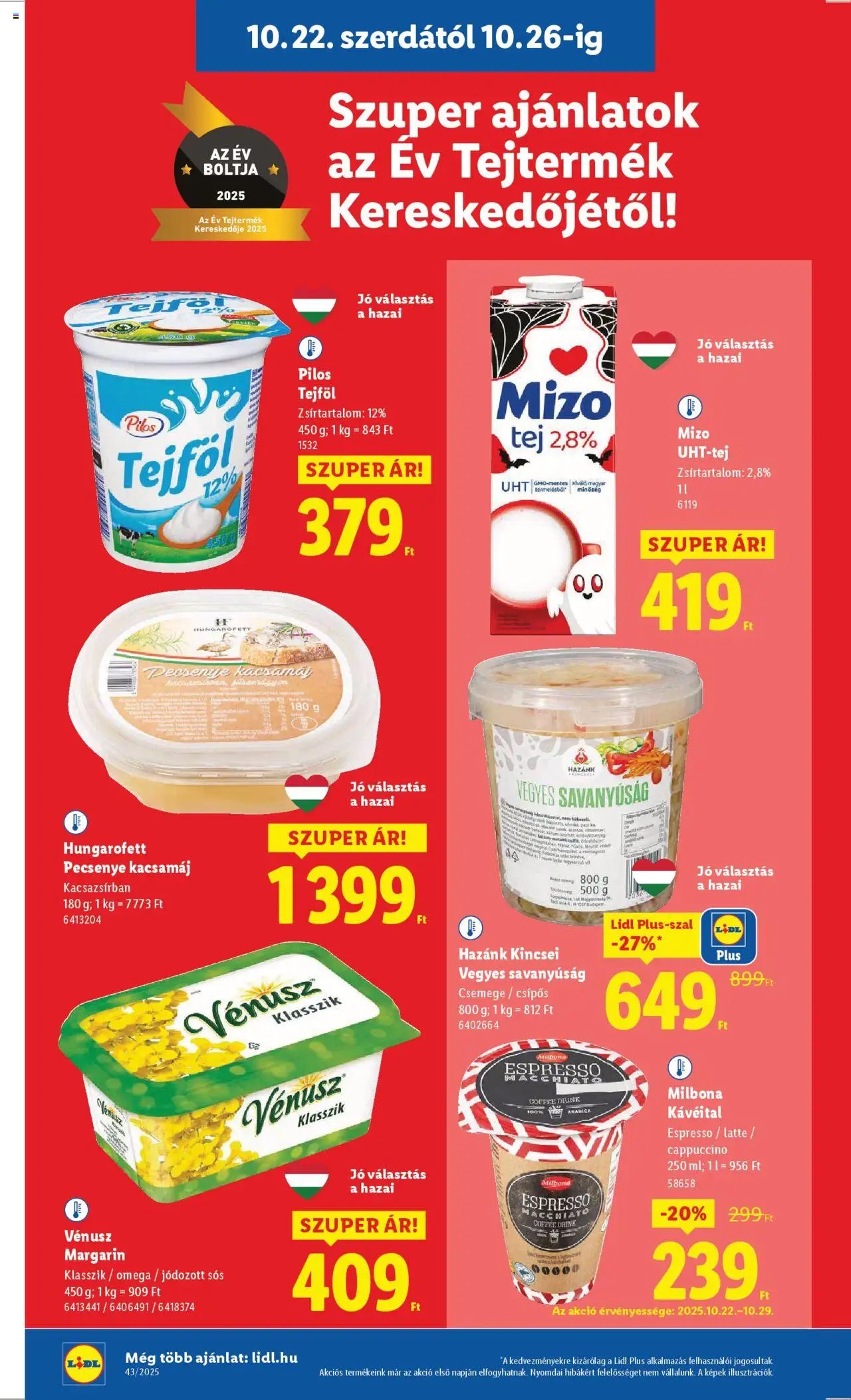 Lidl újság 2025.10.22. Akciós újság Lidl (2025-10-22 - 2025-10-29)