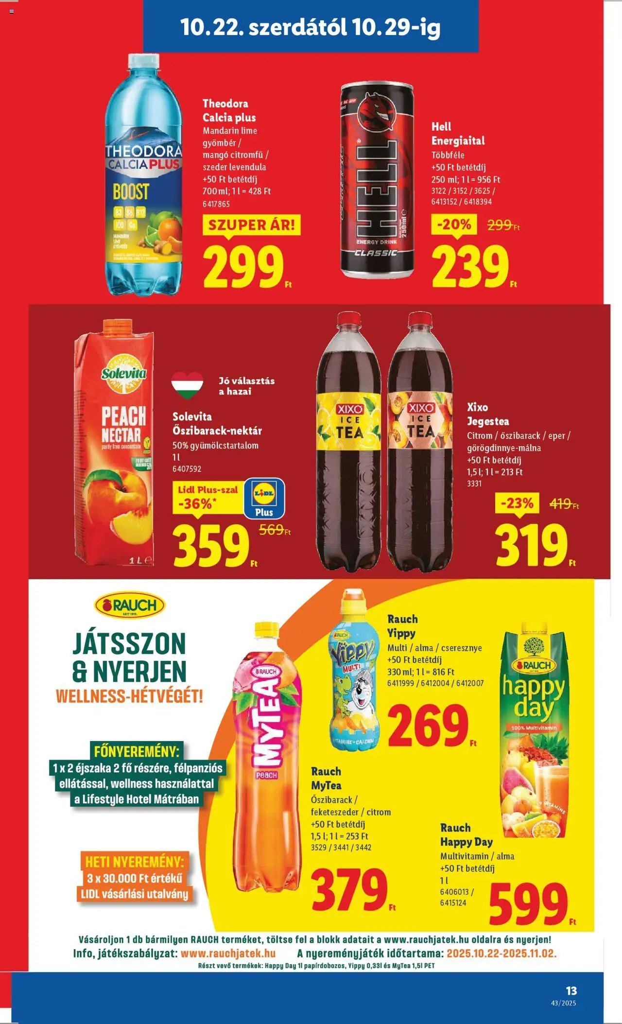 Lidl újság 2025.10.22. Akciós újság Lidl (2025-10-22 - 2025-10-29)