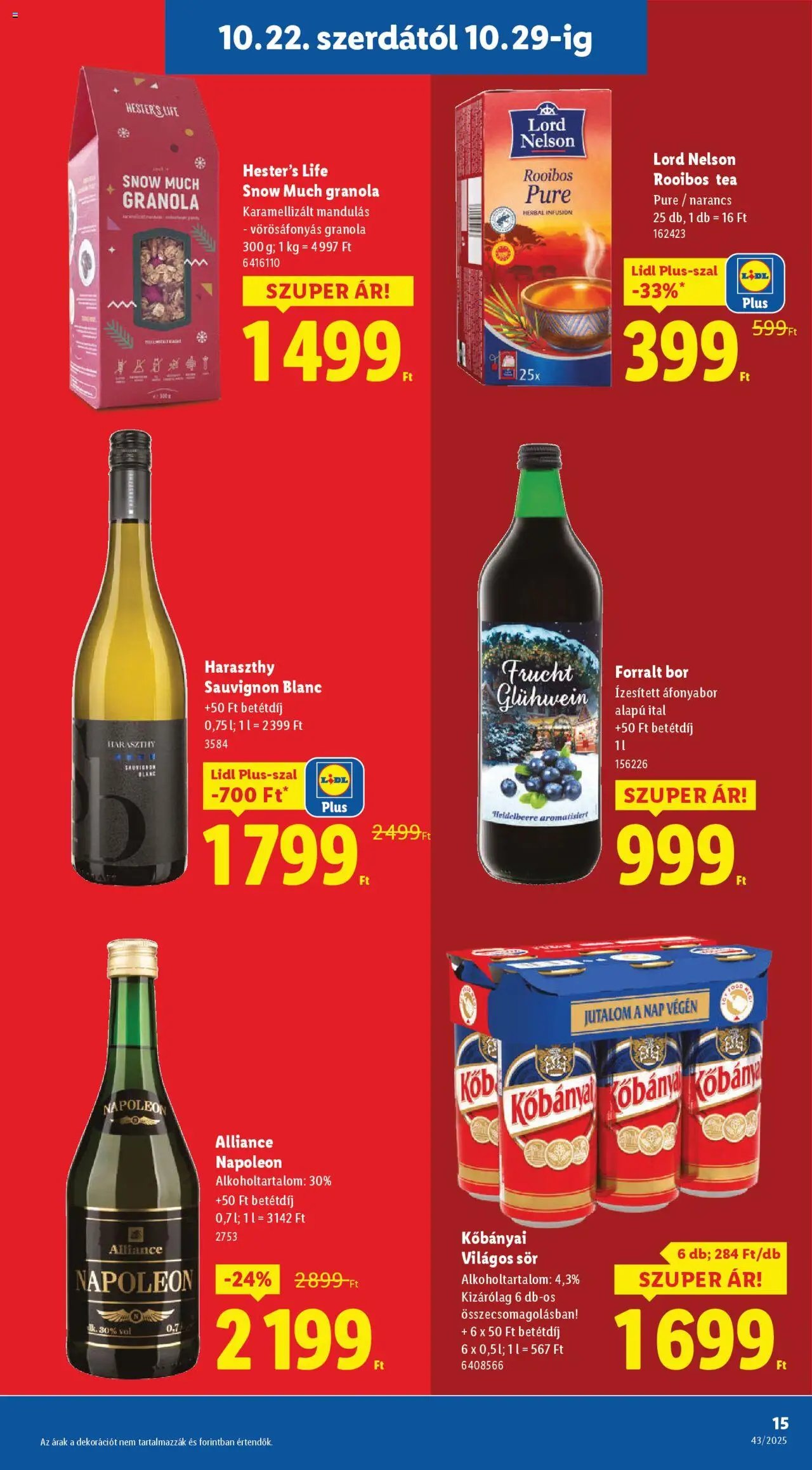 Lidl újság 2025.10.22. Akciós újság Lidl (2025-10-22 - 2025-10-29)