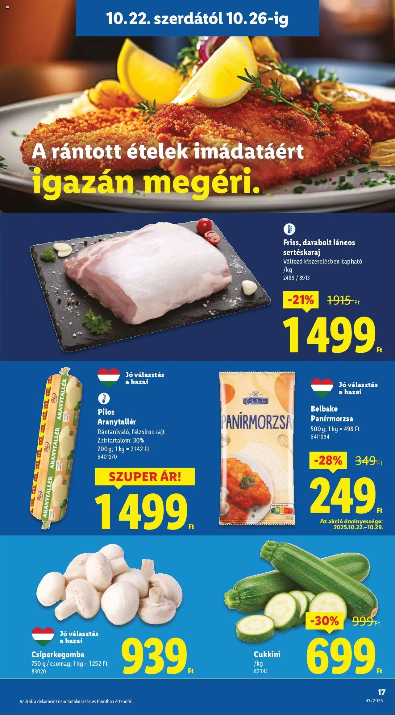 Lidl újság 2025.10.22. Akciós újság Lidl (2025-10-22 - 2025-10-29)