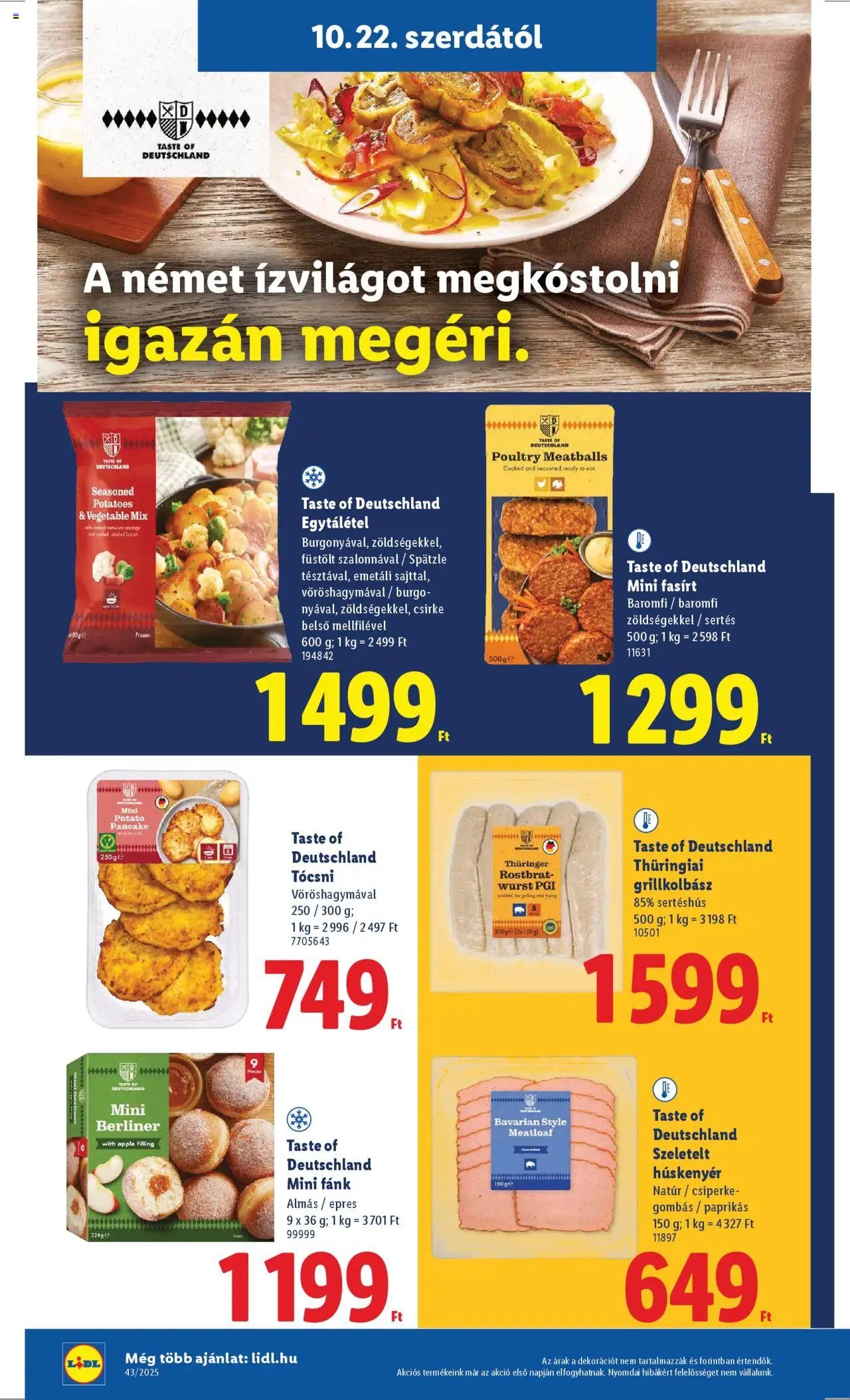 Lidl újság 2025.10.22. Akciós újság Lidl (2025-10-22 - 2025-10-29)
